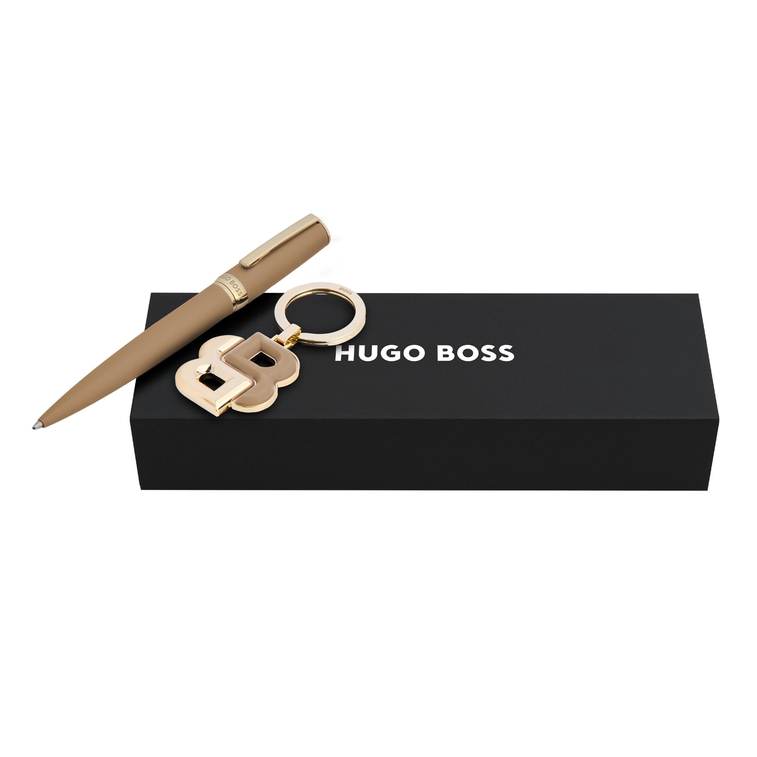 Set Hugo Boss Black & Gold (Ballpoint Pen & Key Ring)