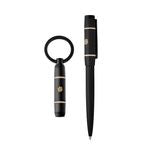 Set Rive Varsity Black (Ballpoint Pen & Key Ring)