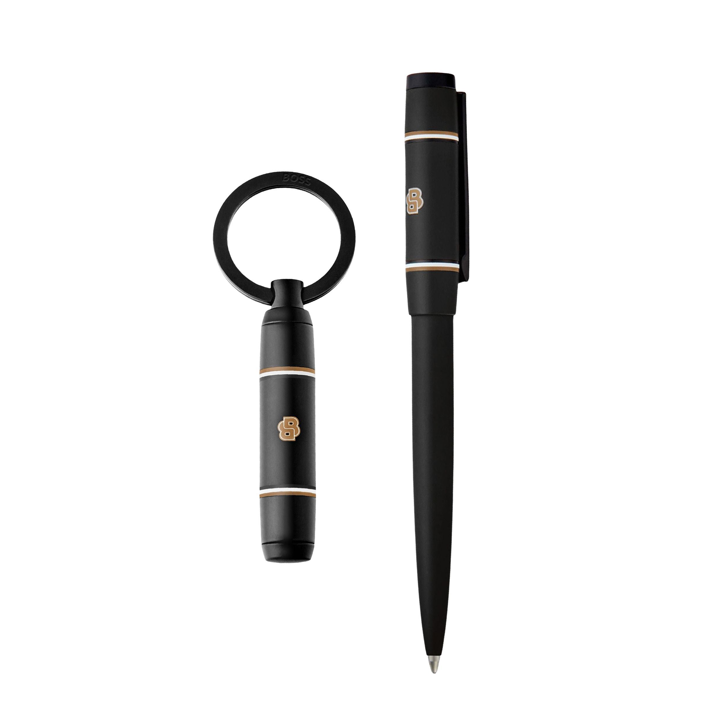 Set Rive Varsity Black (Ballpoint Pen & Key Ring)