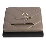 Set Hugo Boss Taupe (Ballpoint Pen, Conference Folder A5 & Key Ring)