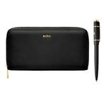 Set Hugo Boss Black (Ballpoint Pen & Travel Purse)