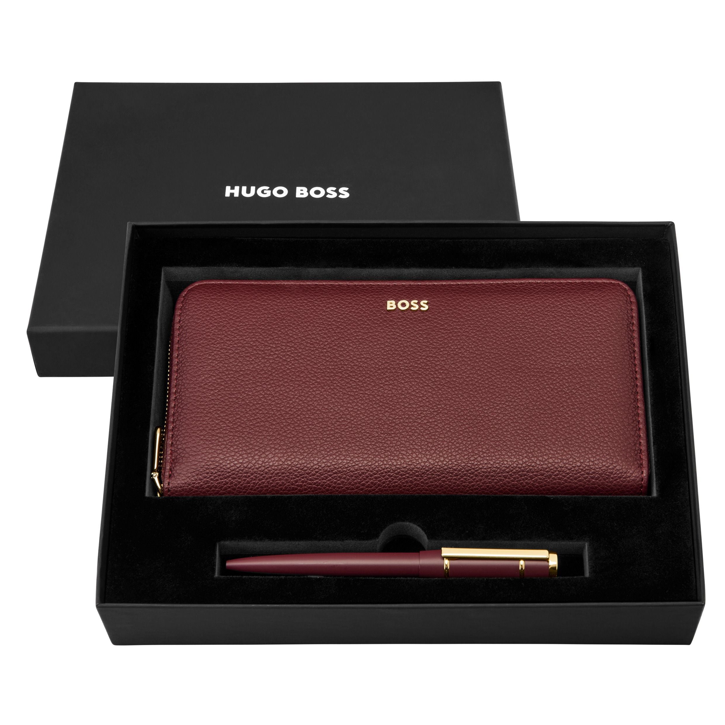 Set Hugo Boss Black (Ballpoint Pen & Travel Purse)