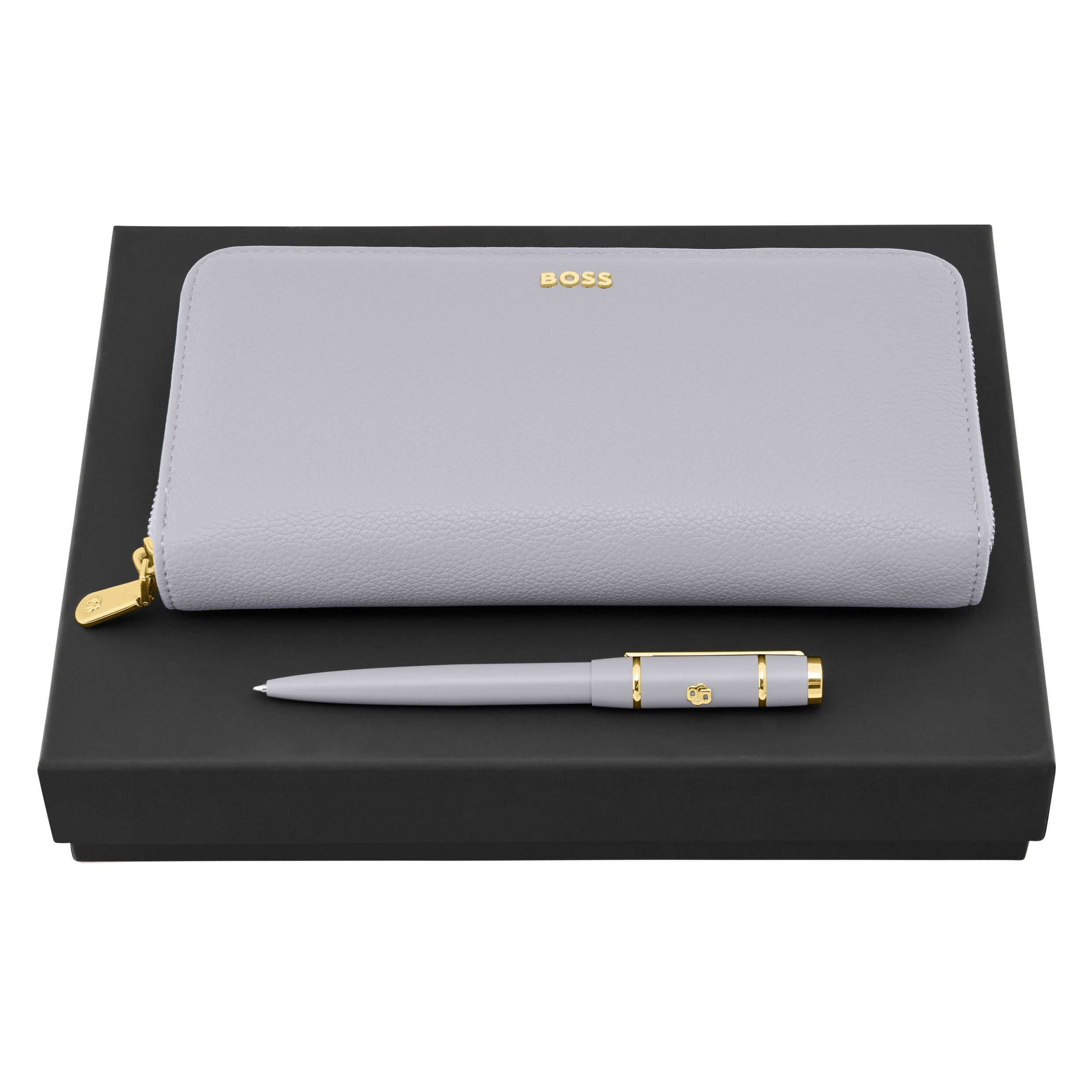 Set Hugo Boss Black (Ballpoint Pen & Travel Purse)