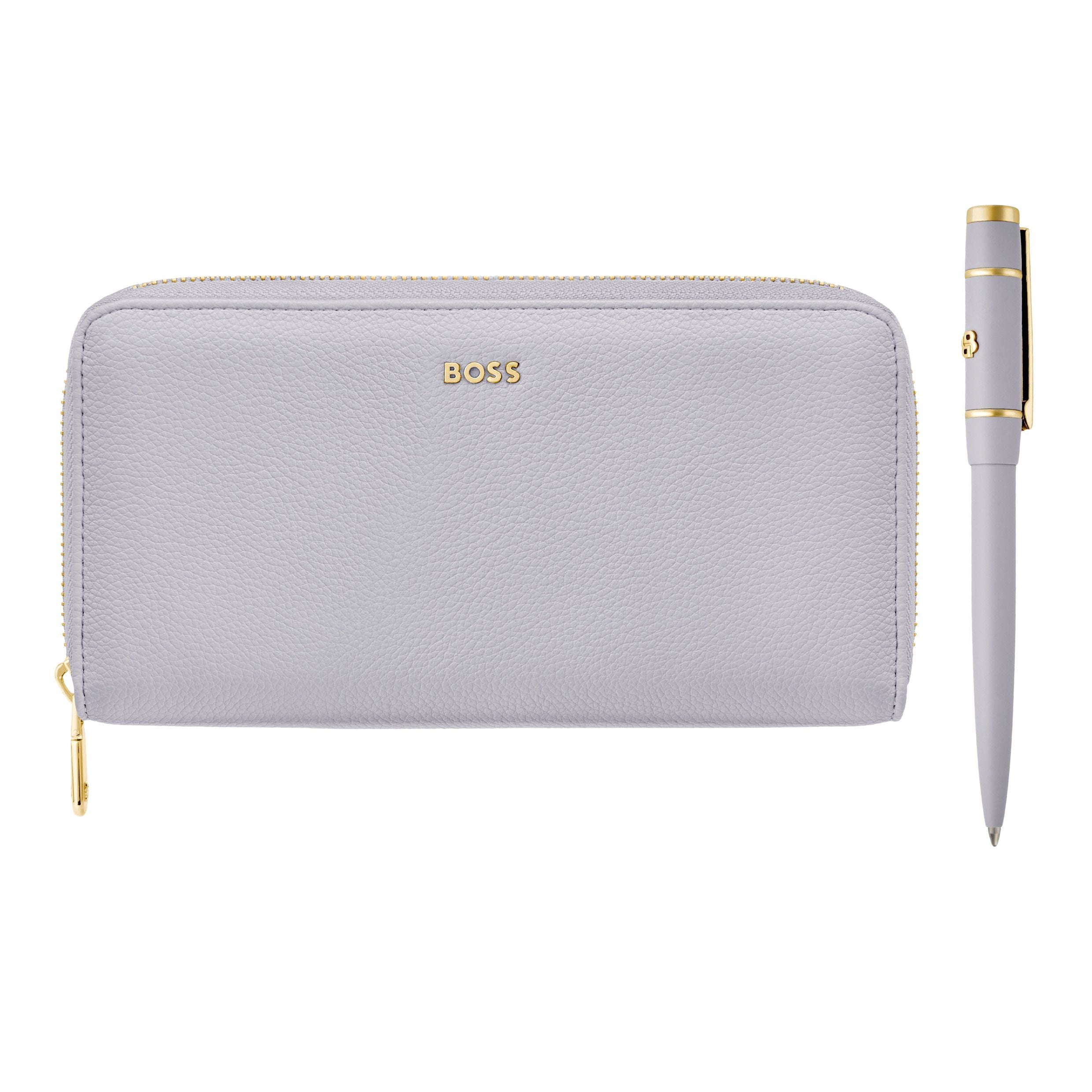 Set Hugo Boss Black (Ballpoint Pen & Travel Purse)