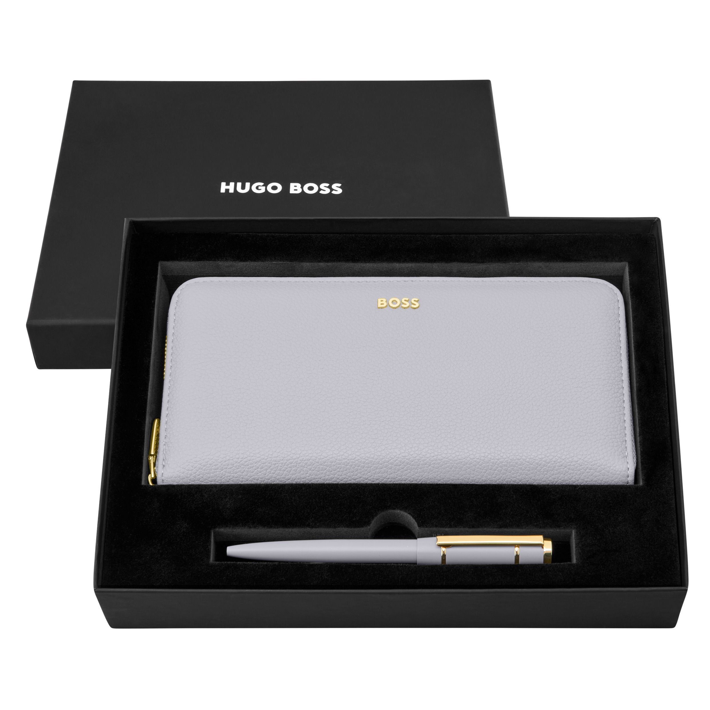 Set Hugo Boss Black (Ballpoint Pen & Travel Purse)