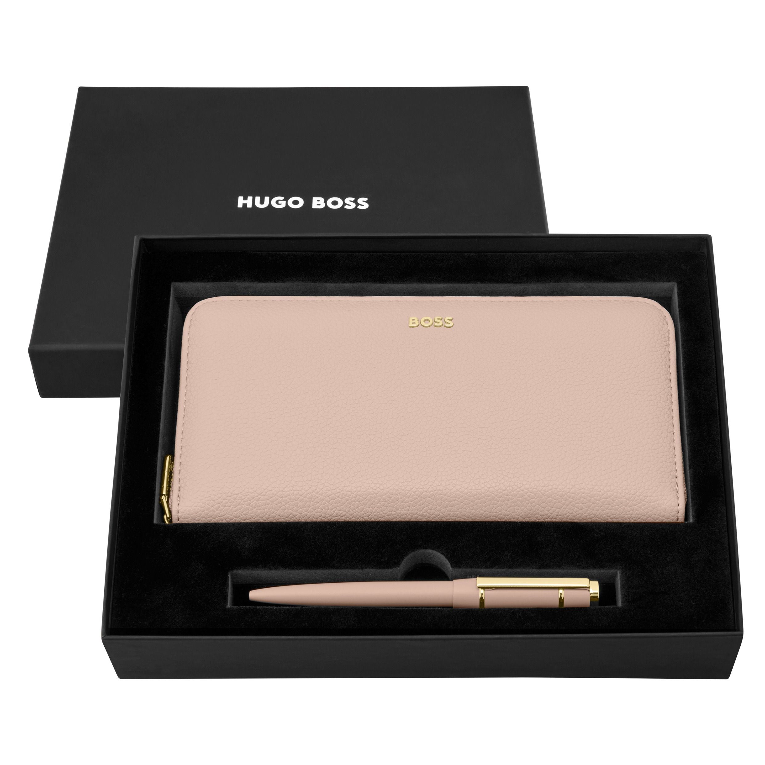 Set Hugo Boss Black (Ballpoint Pen & Travel Purse)