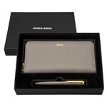 Set Hugo Boss Black (Ballpoint Pen & Travel Purse)