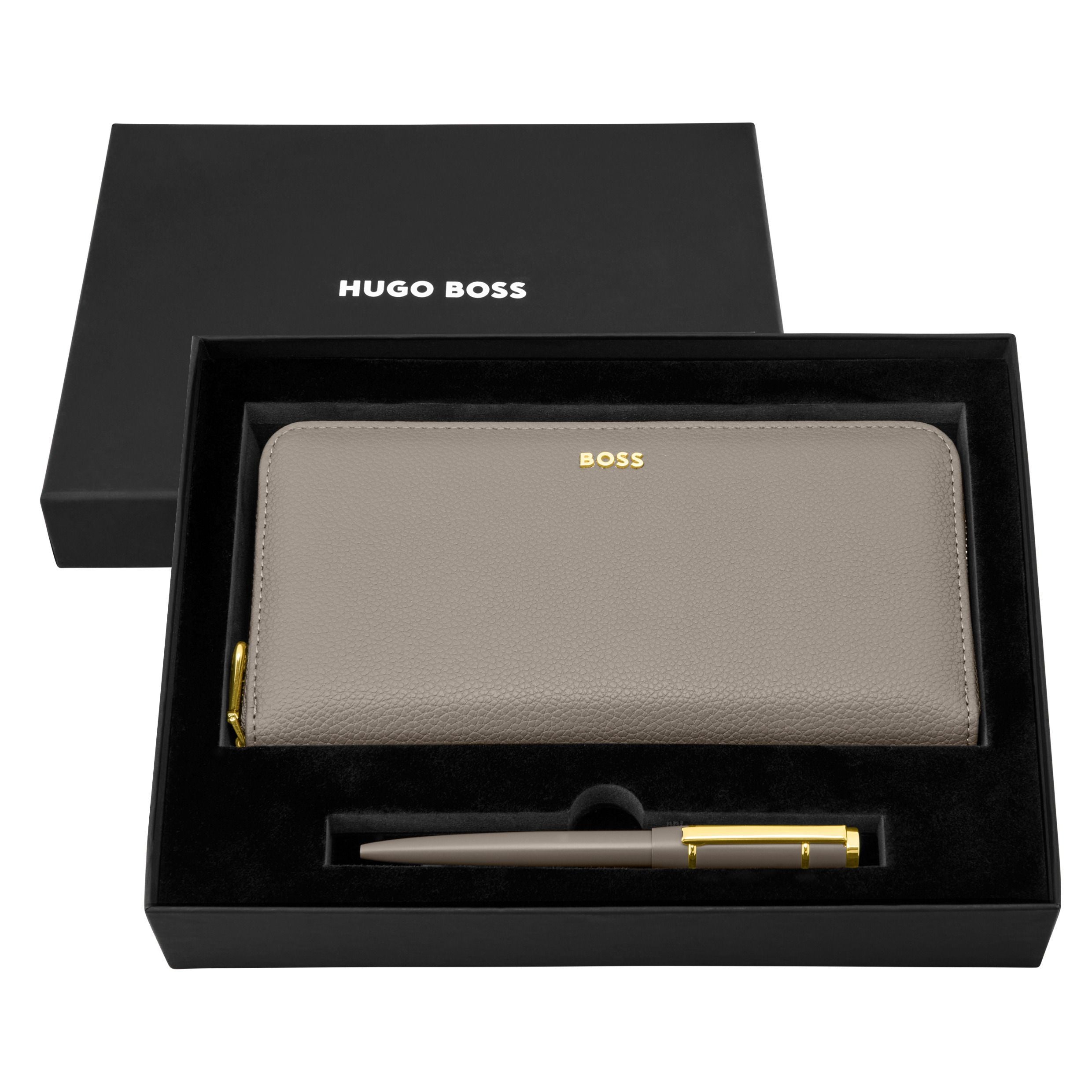 Set Hugo Boss Black (Ballpoint Pen & Travel Purse)