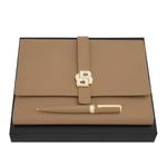 Set Hugo Boss Black & Gold (Ballpoint Pen & Folder A5)