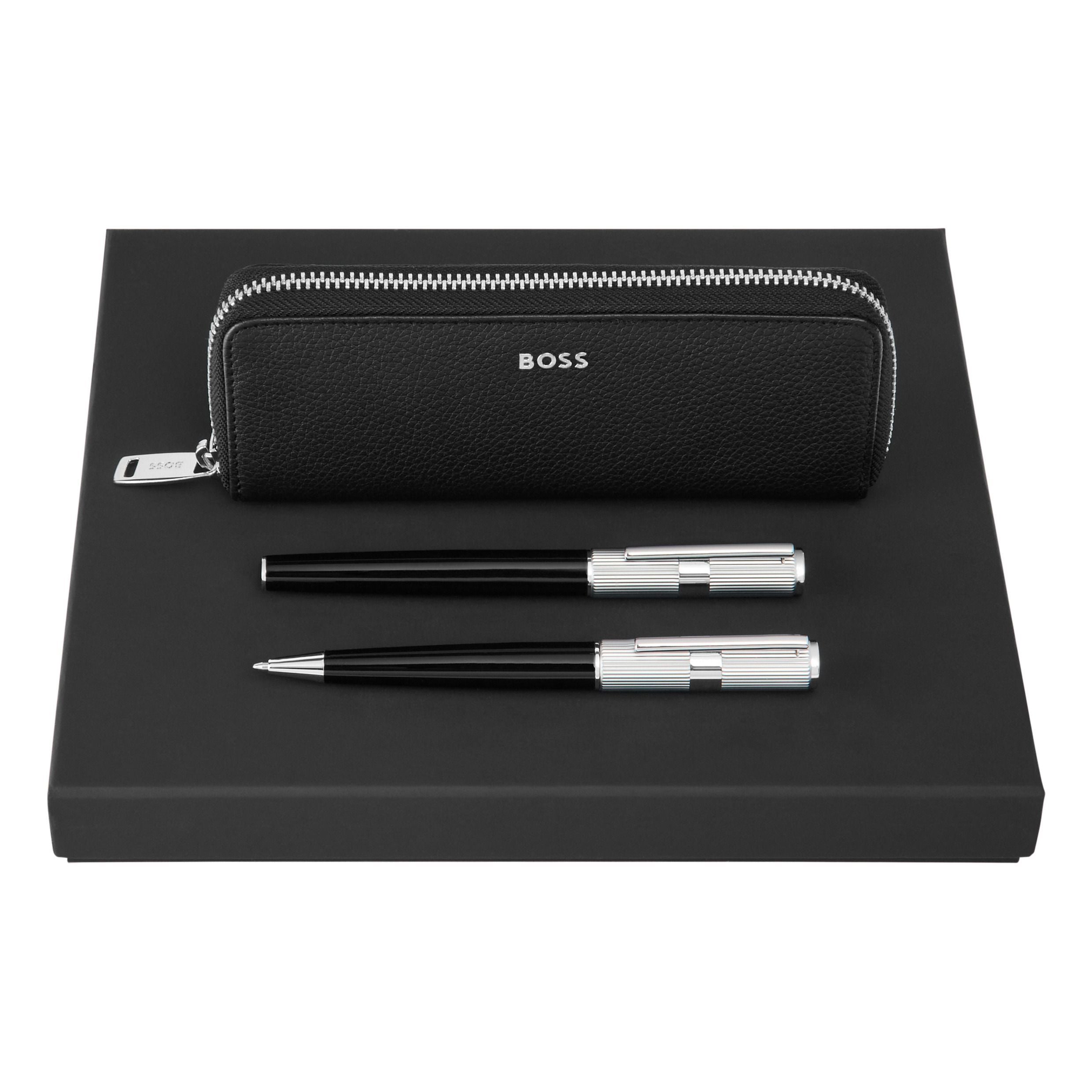 Set Hugo Boss (Ballpoint Pen, Fountain Pen & Case)