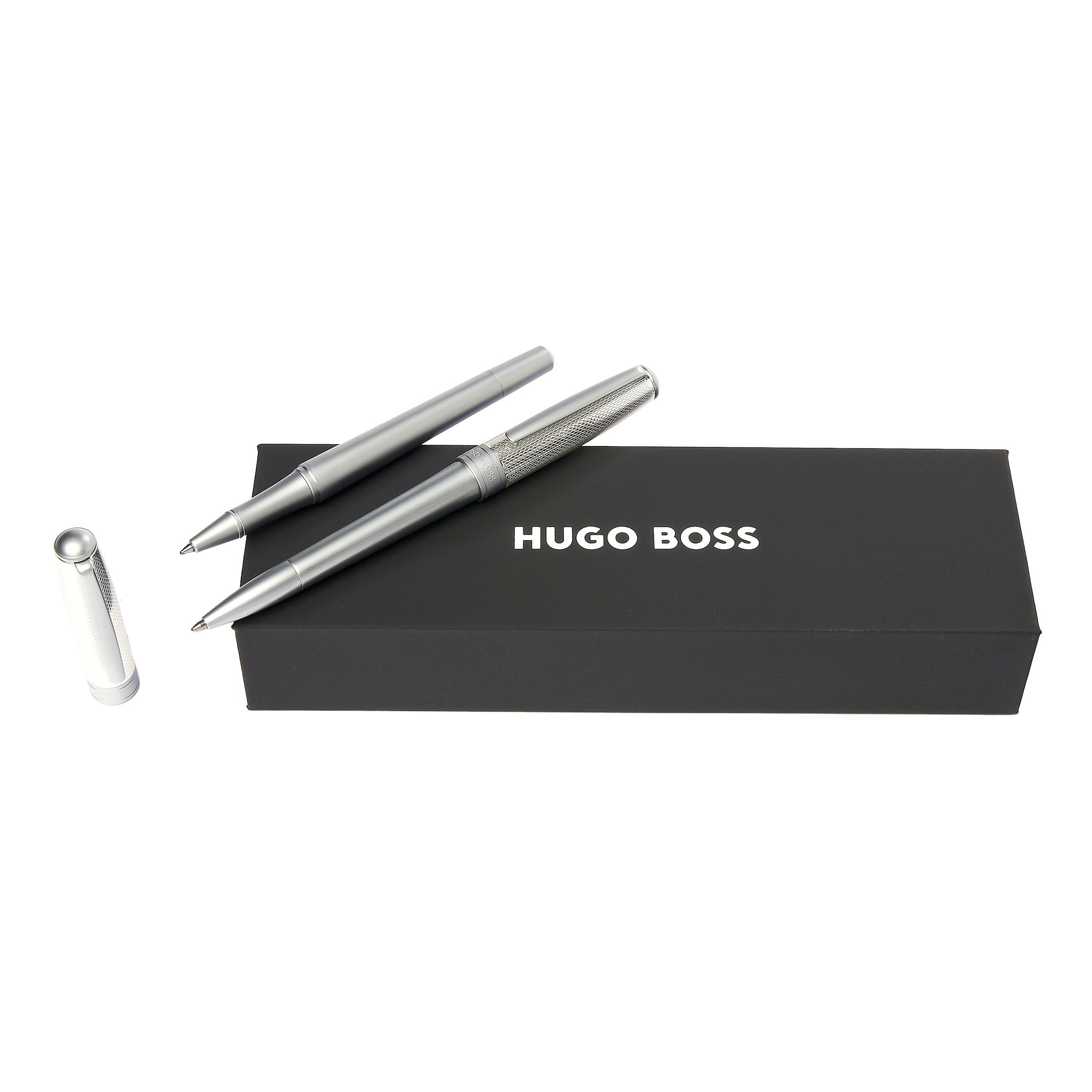 Set Essential Metal Silver (Ballpoint Pen & Rollerball Pen)