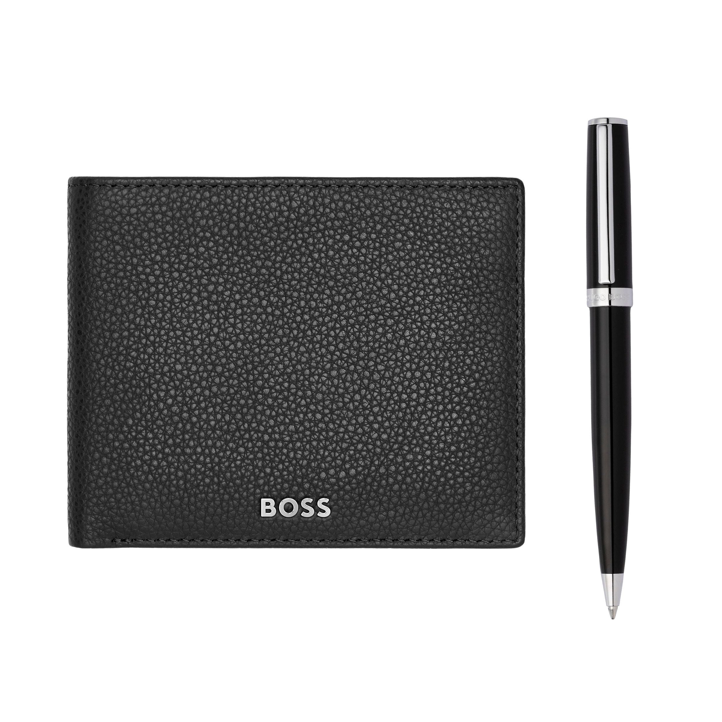 Set Hugo Boss Black (Ballpoint Pen & Wallet)