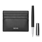 Set Hugo Boss Black (Rollerball Pen & Card Holder)