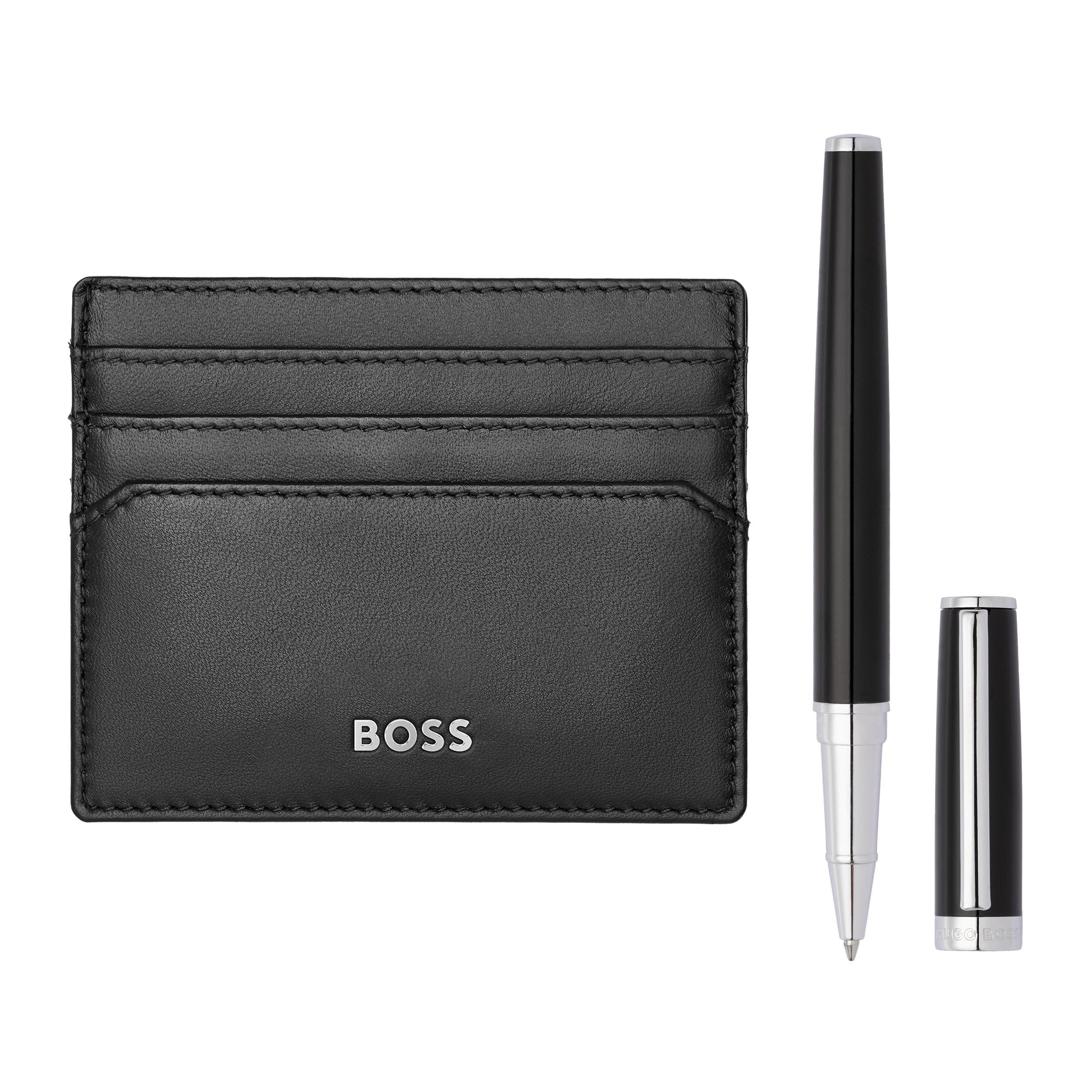 Set Hugo Boss Black (Rollerball Pen & Card Holder)
