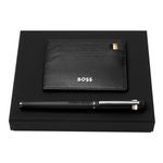 Set Hugo Boss Black (Rollerball Pen & Card Holder)