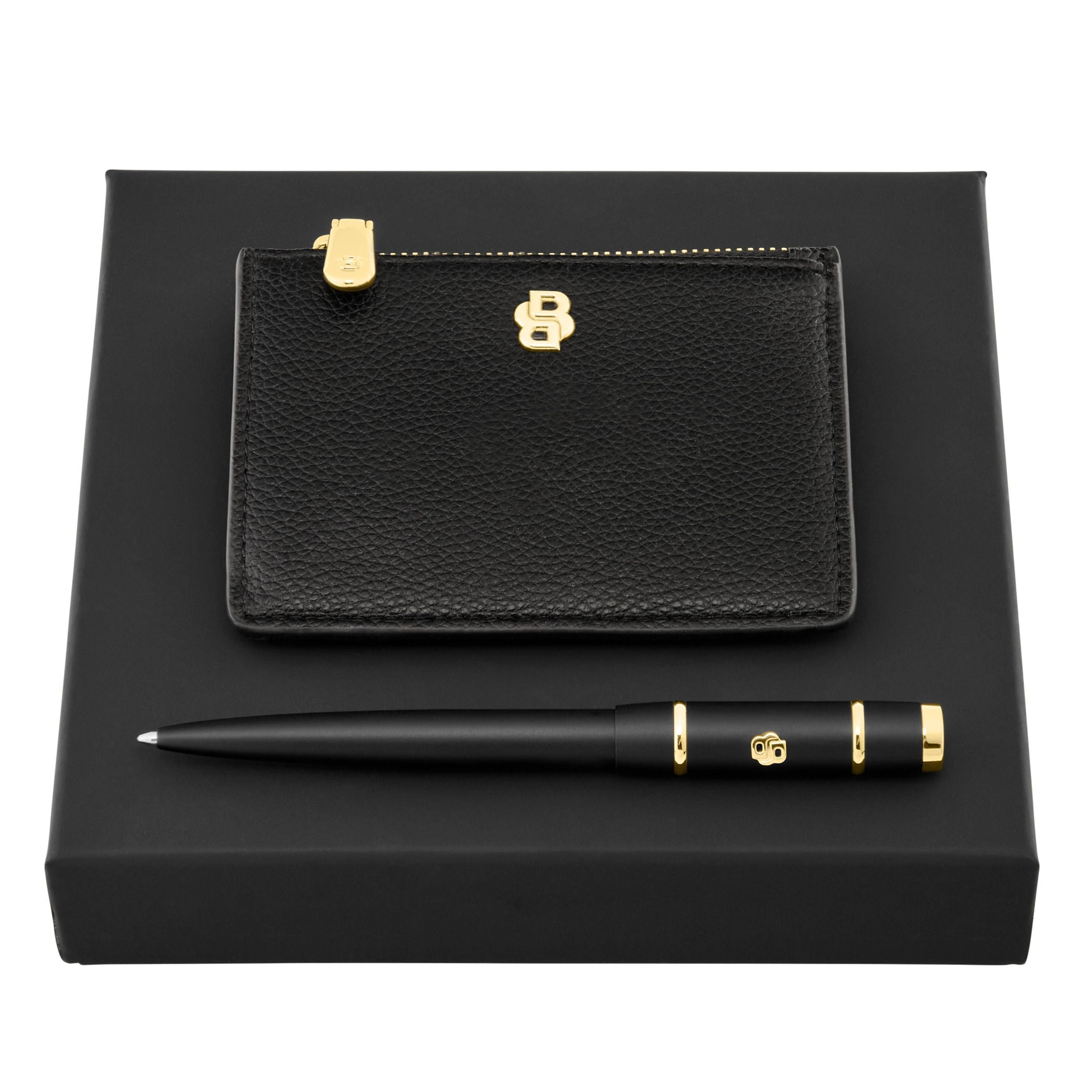 Set Hugo Boss Black (Ballpoint Pen & Card Holder)