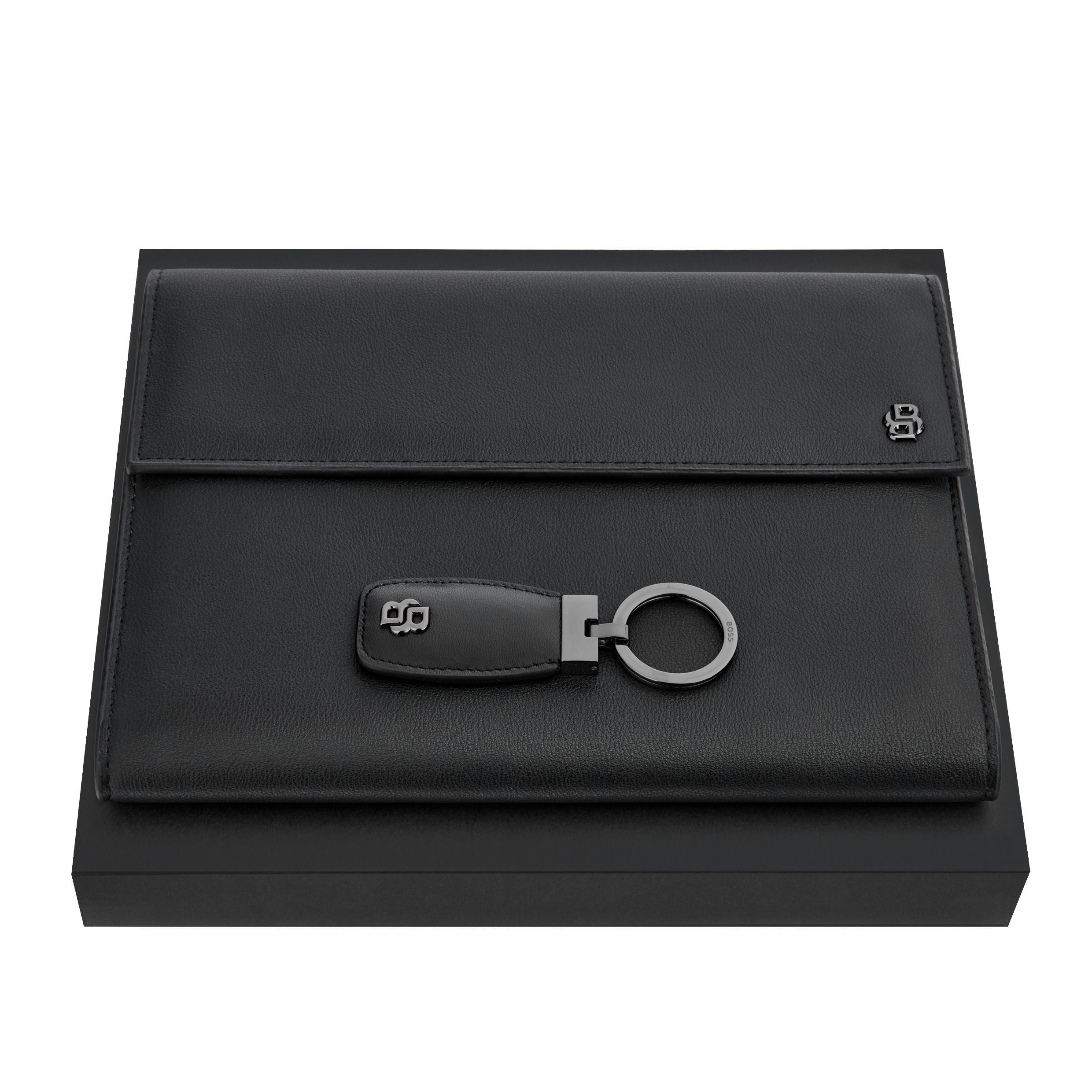 Set Double B Black & Gun (Folder A5 & Key Ring)