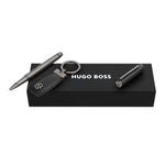 Set Hugo Boss Black & Gun (Rollerball Pen & Key Ring)