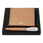 Set Hugo Boss Camel (Fountain Pen & Money Wallet)