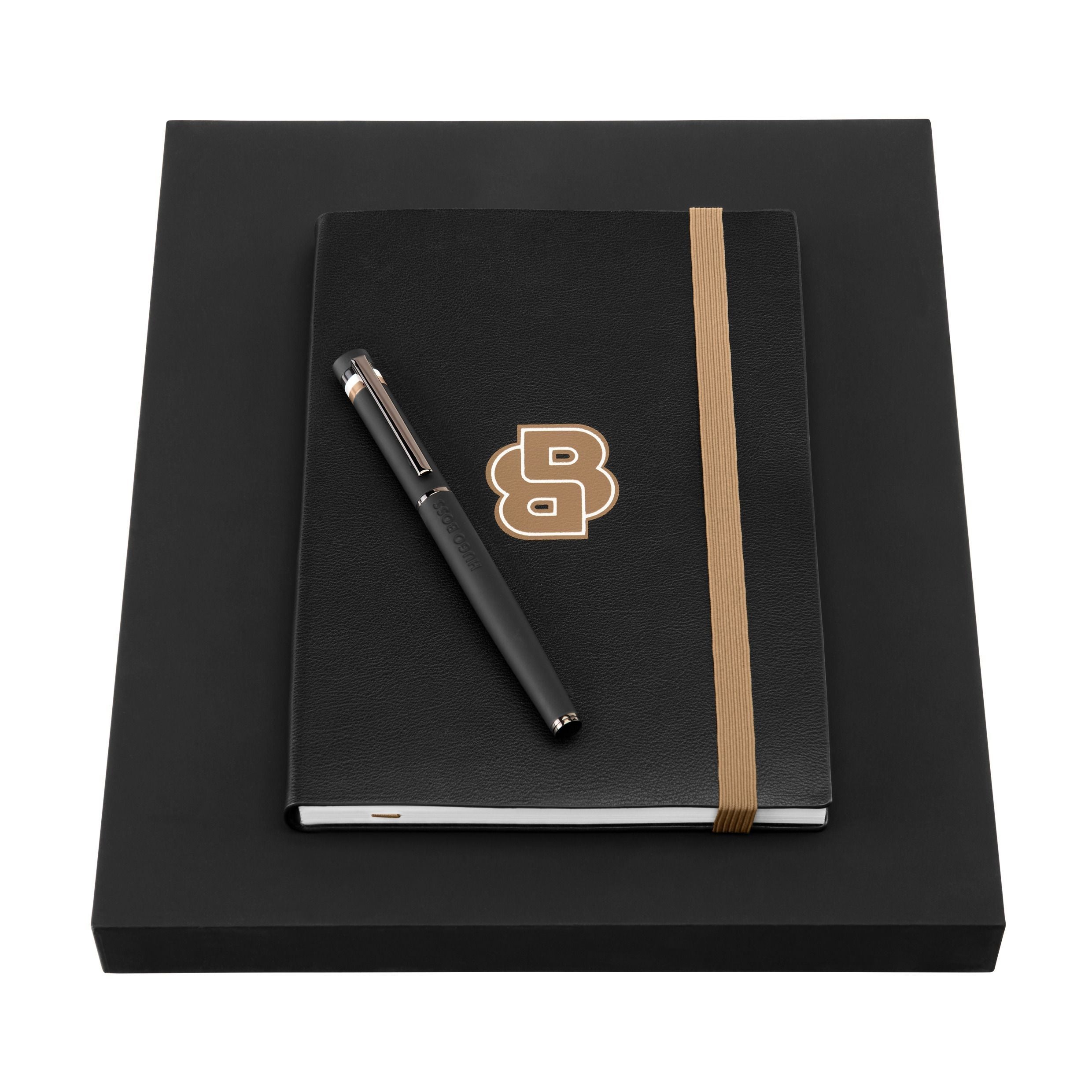 Set Hugo Boss Black (Rollerball Pen & Note Pad A5)