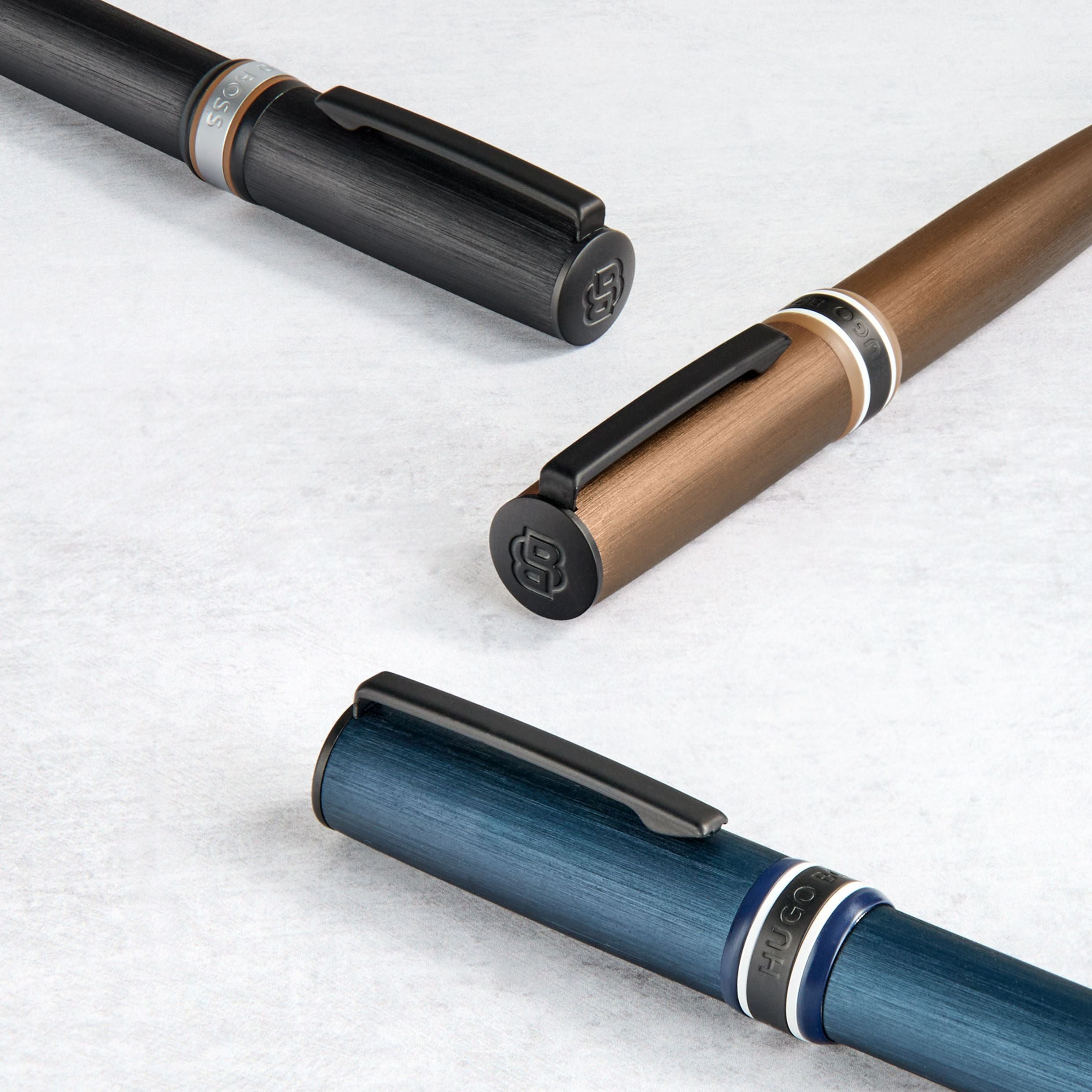 Ballpoint Pen Arche Brushed Ring Black