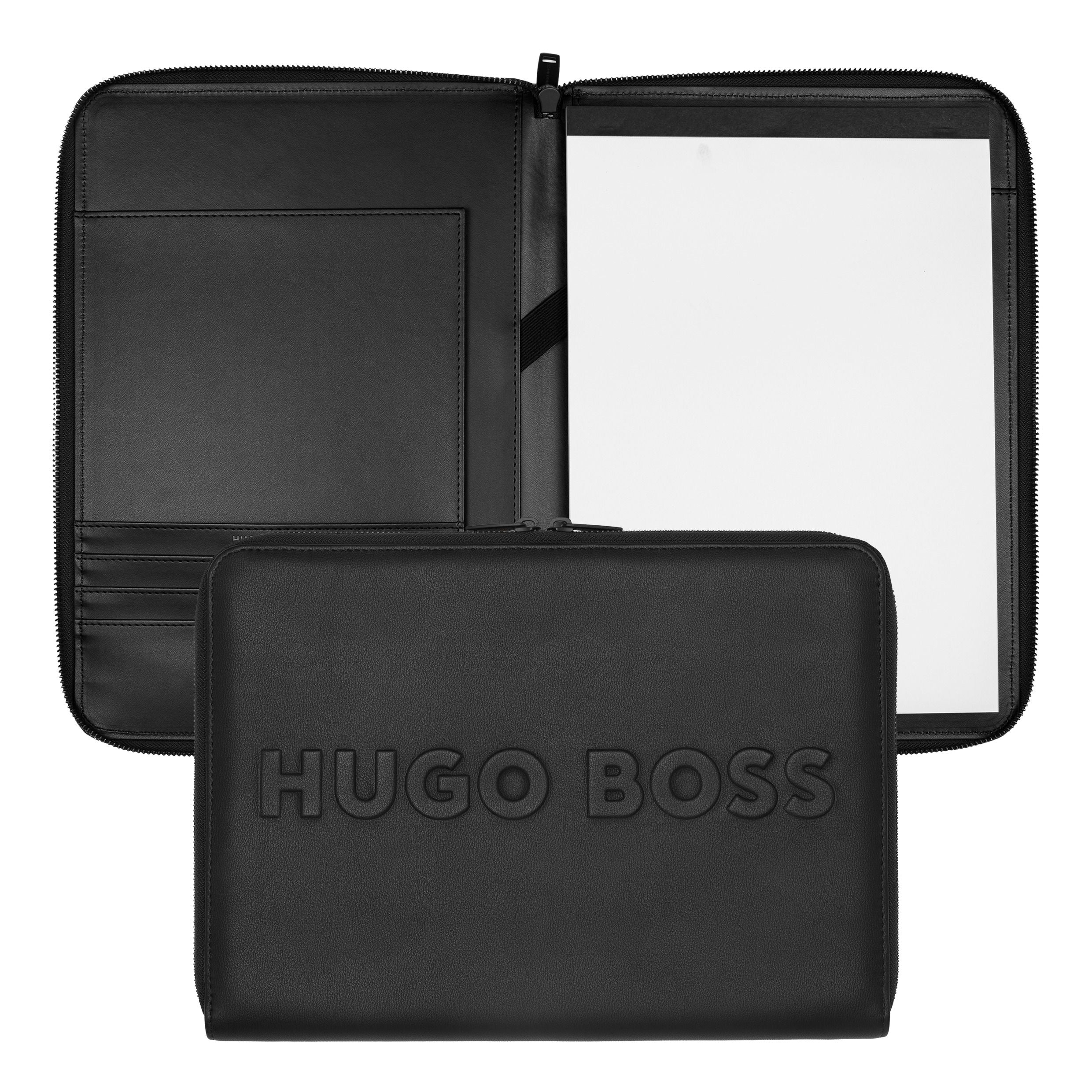Conference Folder Zip A4 Label Black