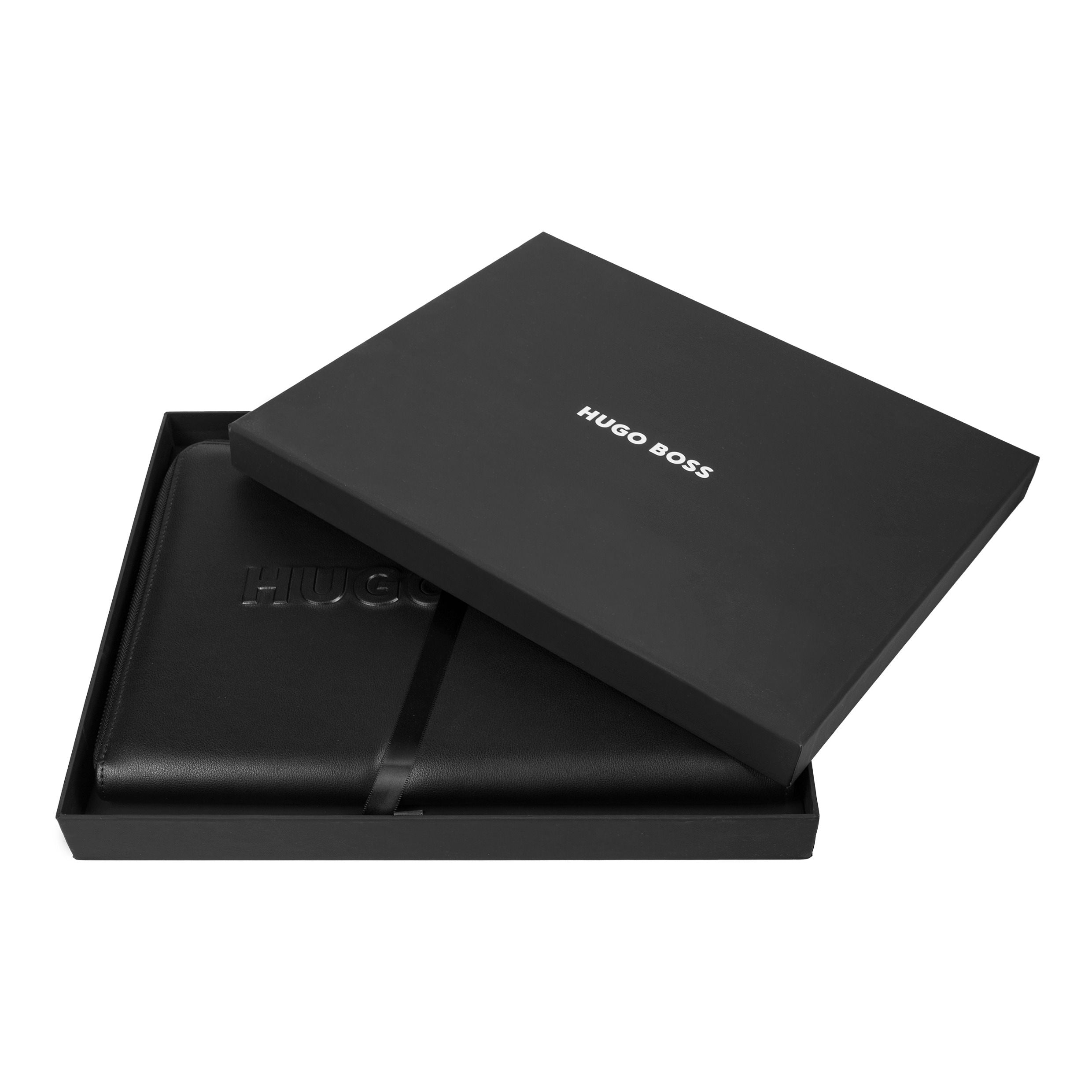 Conference Folder Zip A4 Label Black