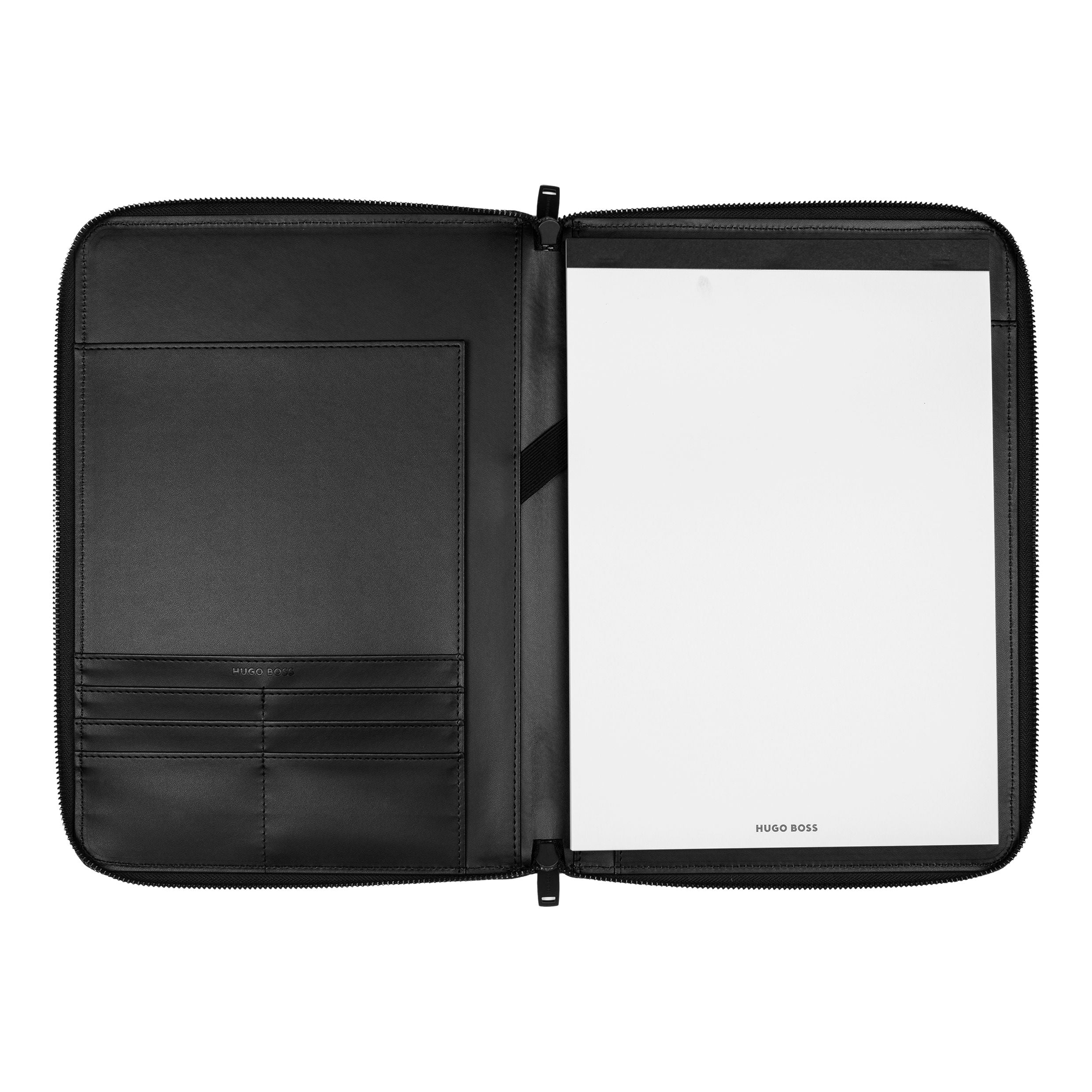 Conference Folder Zip A4 Label Black