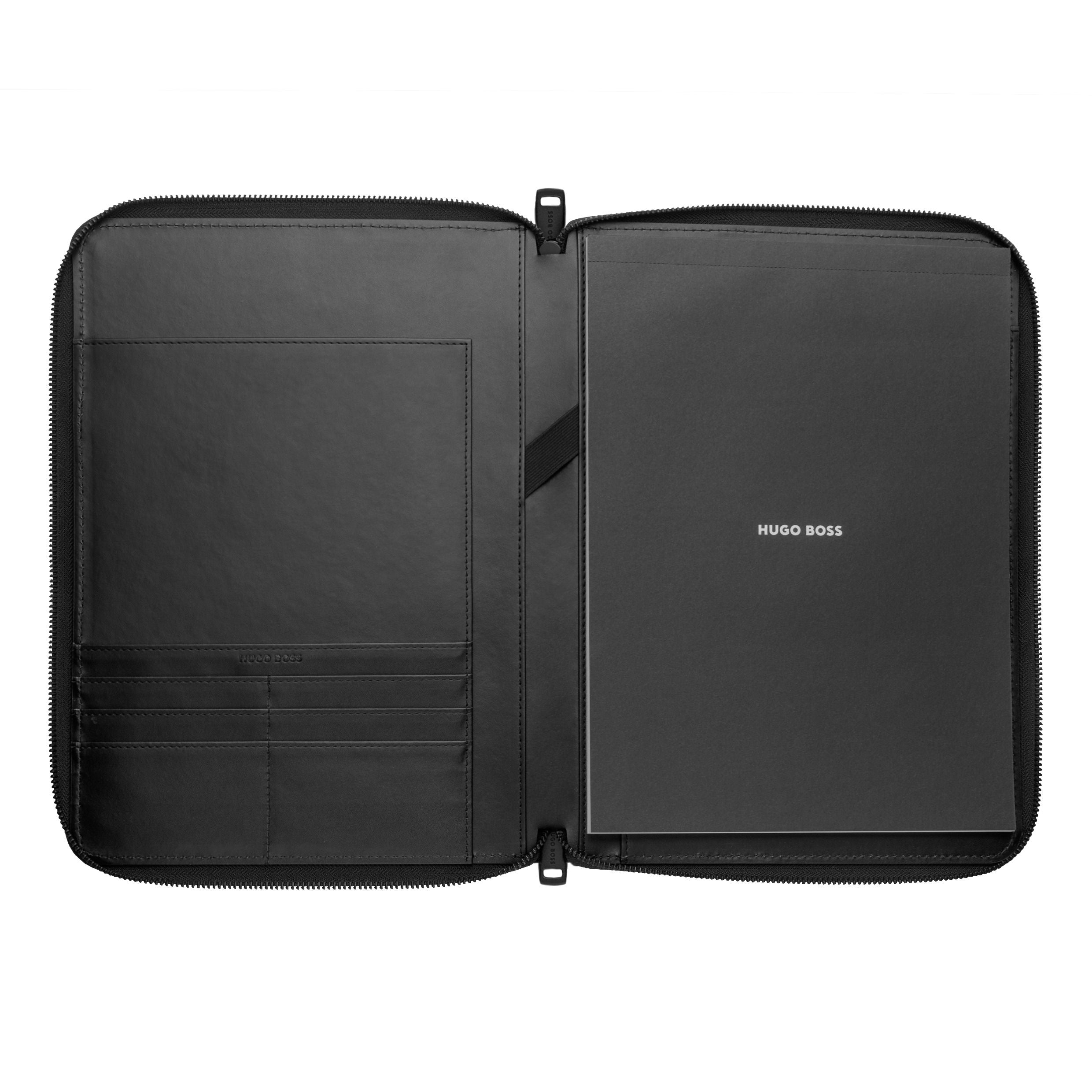Conference Folder Zip A4 Craft Black