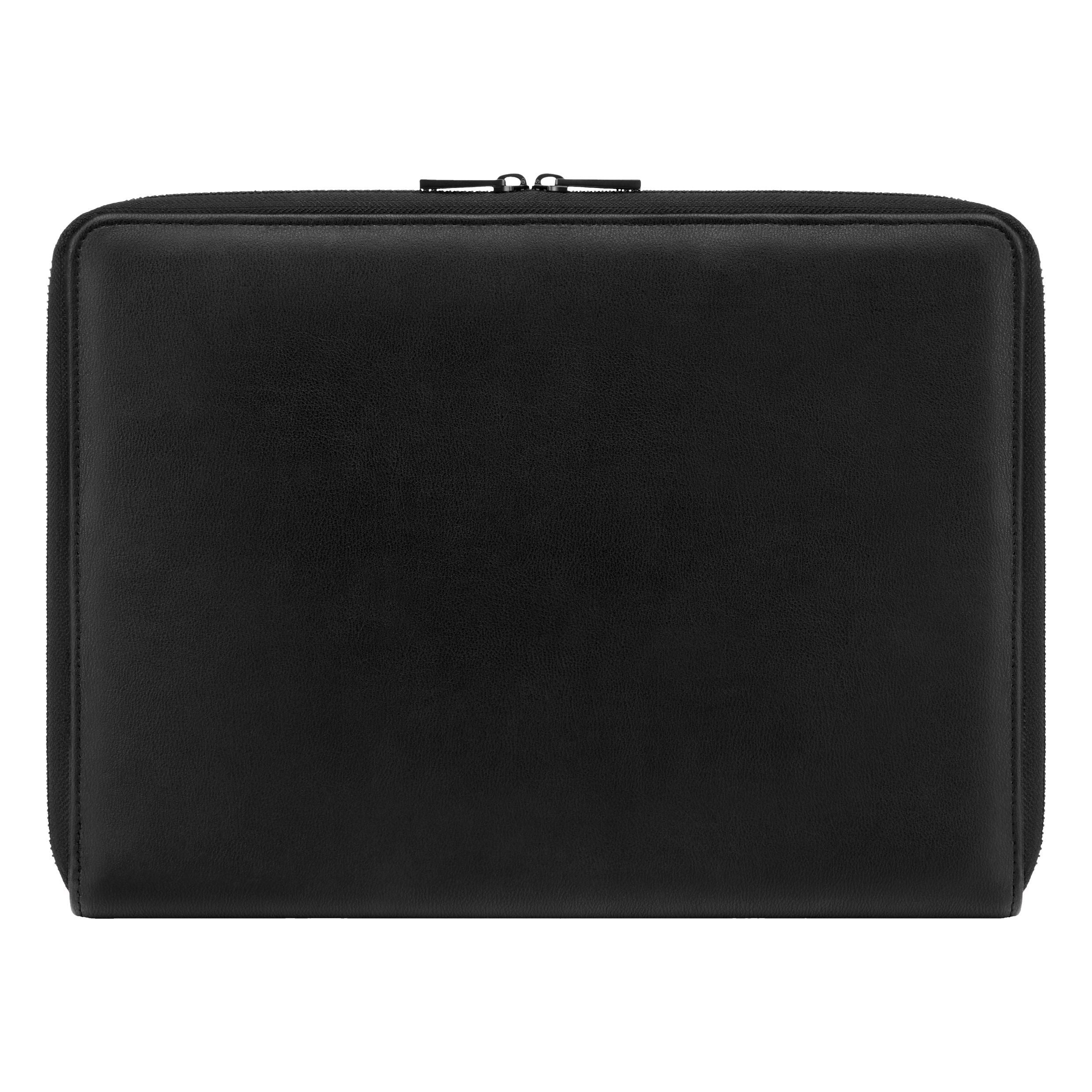 Conference Folder Zip A4 Boss Cut Out Black & Grey