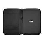 Conference Folder Zip A4 Boss Cut Out Black & Grey