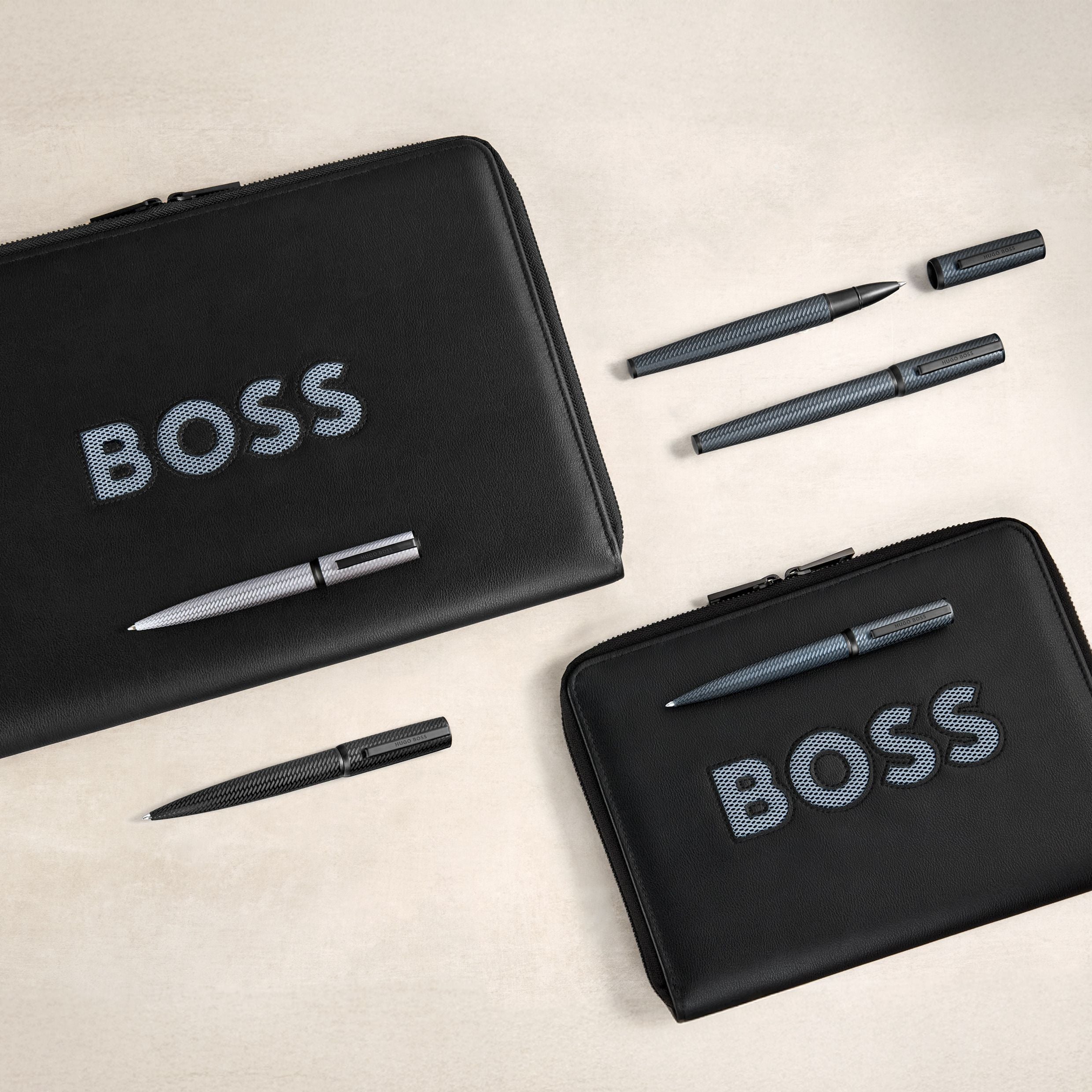 Conference Folder A5 Boss Cut Out Black & Grey