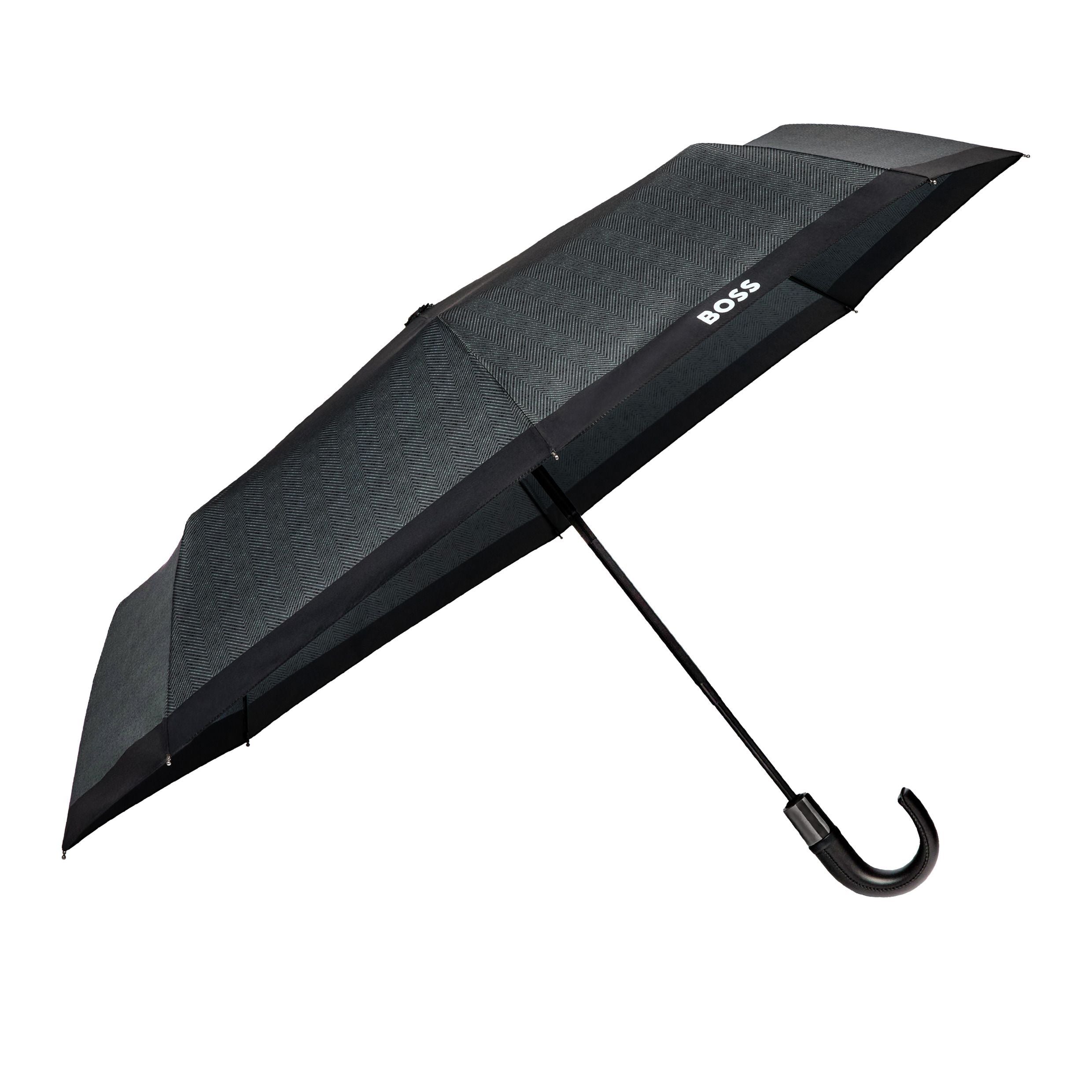 Pocket Umbrella Chevron Dark Grey