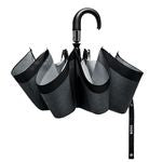 Pocket Umbrella Chevron Dark Grey