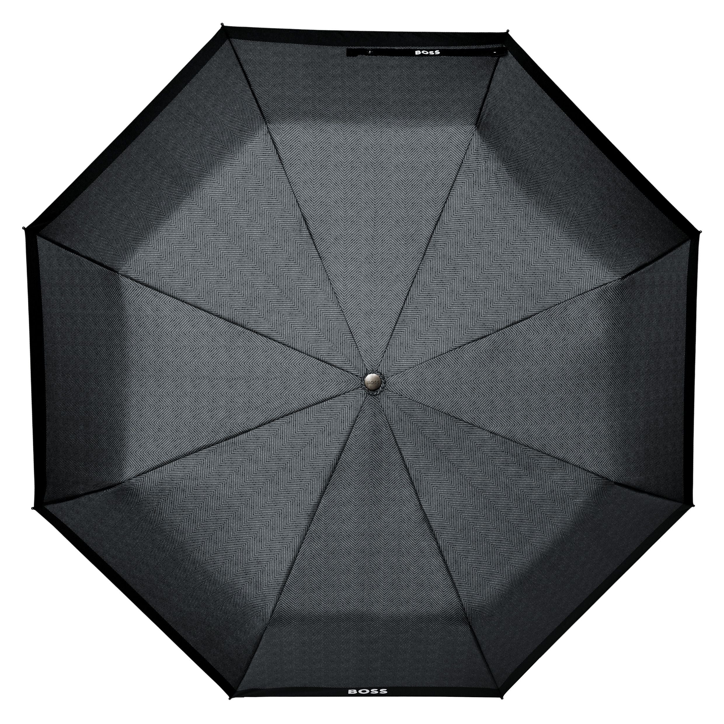 Pocket Umbrella Chevron Dark Grey