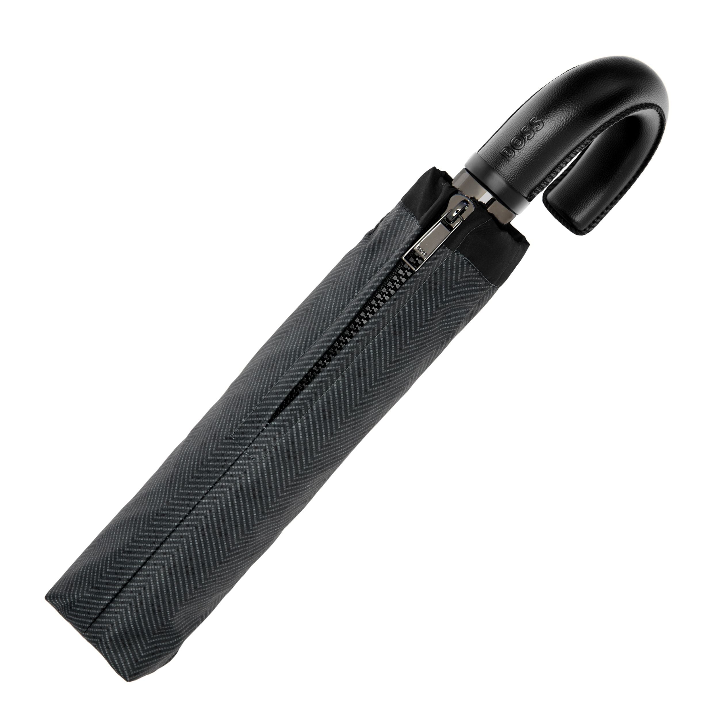 Pocket Umbrella Chevron Dark Grey