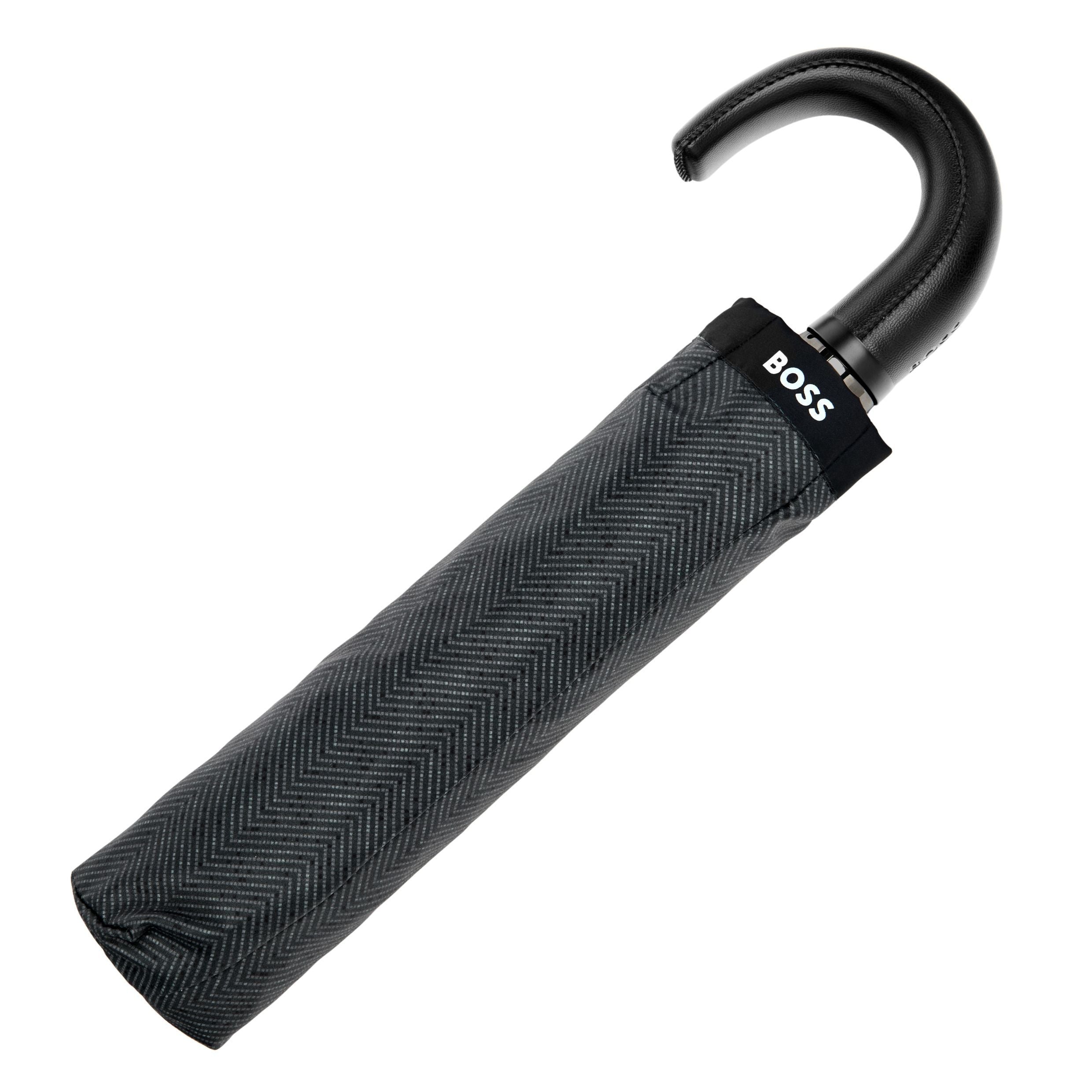 Pocket Umbrella Chevron Dark Grey