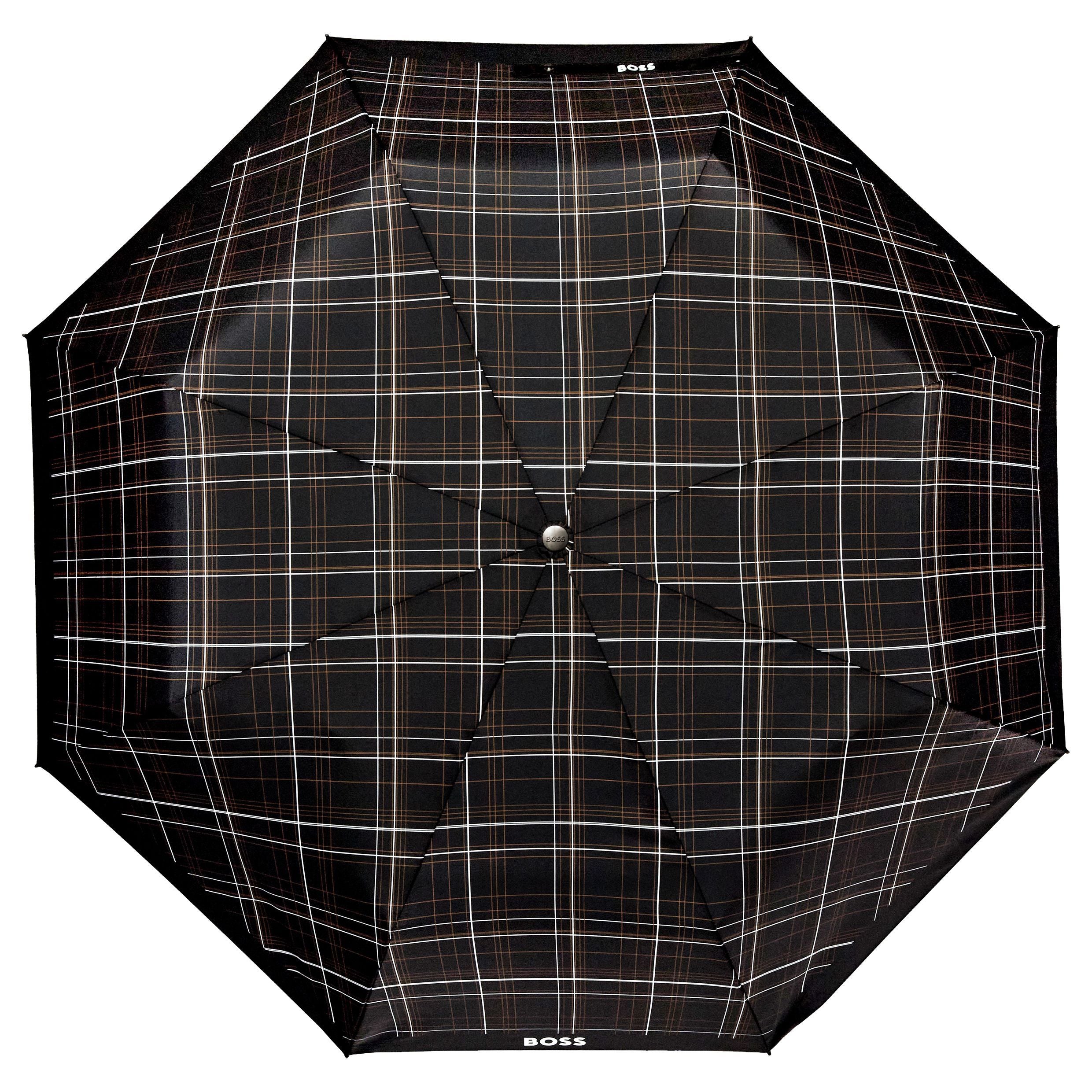 Pocket Umbrella Checkered Black