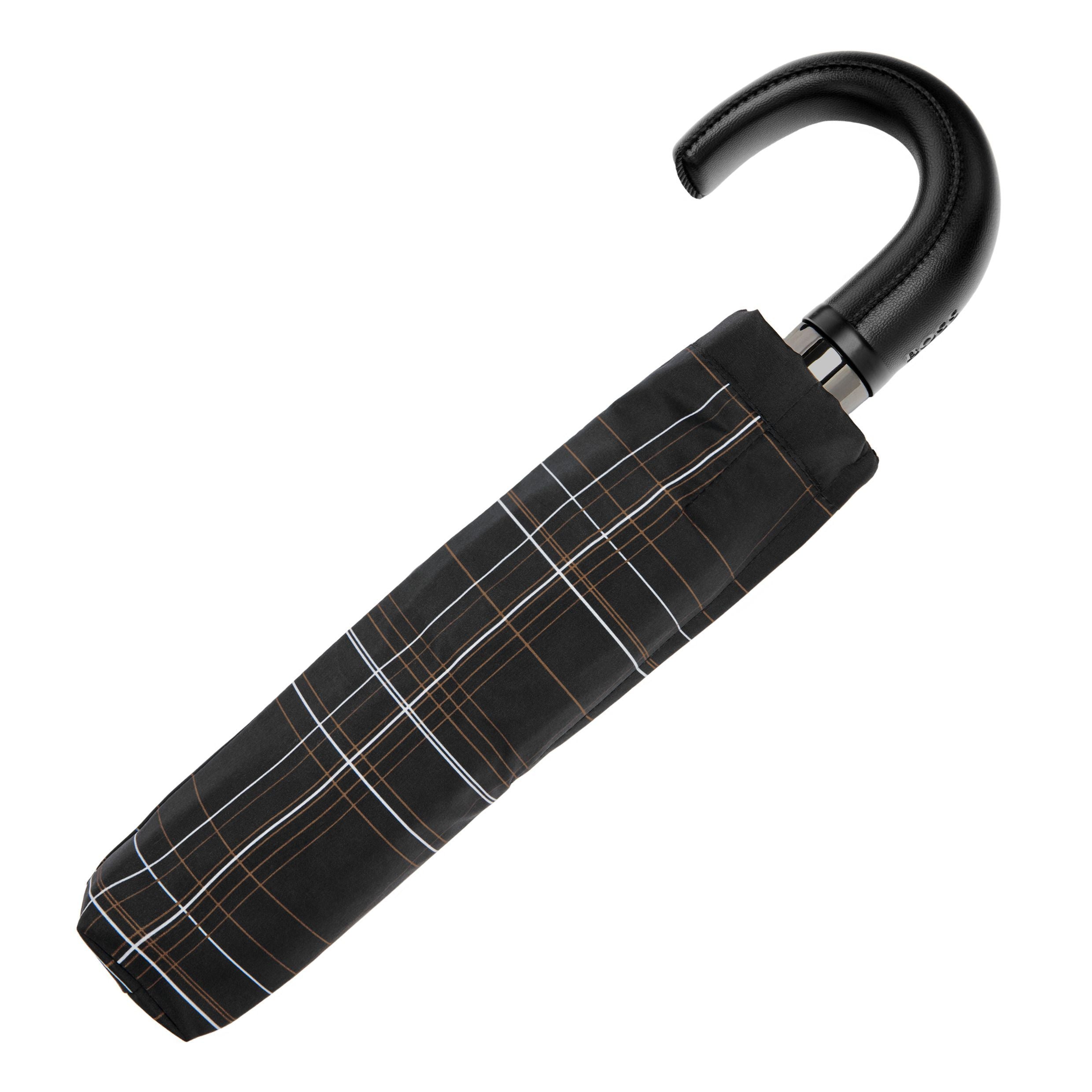 Pocket Umbrella Checkered Black