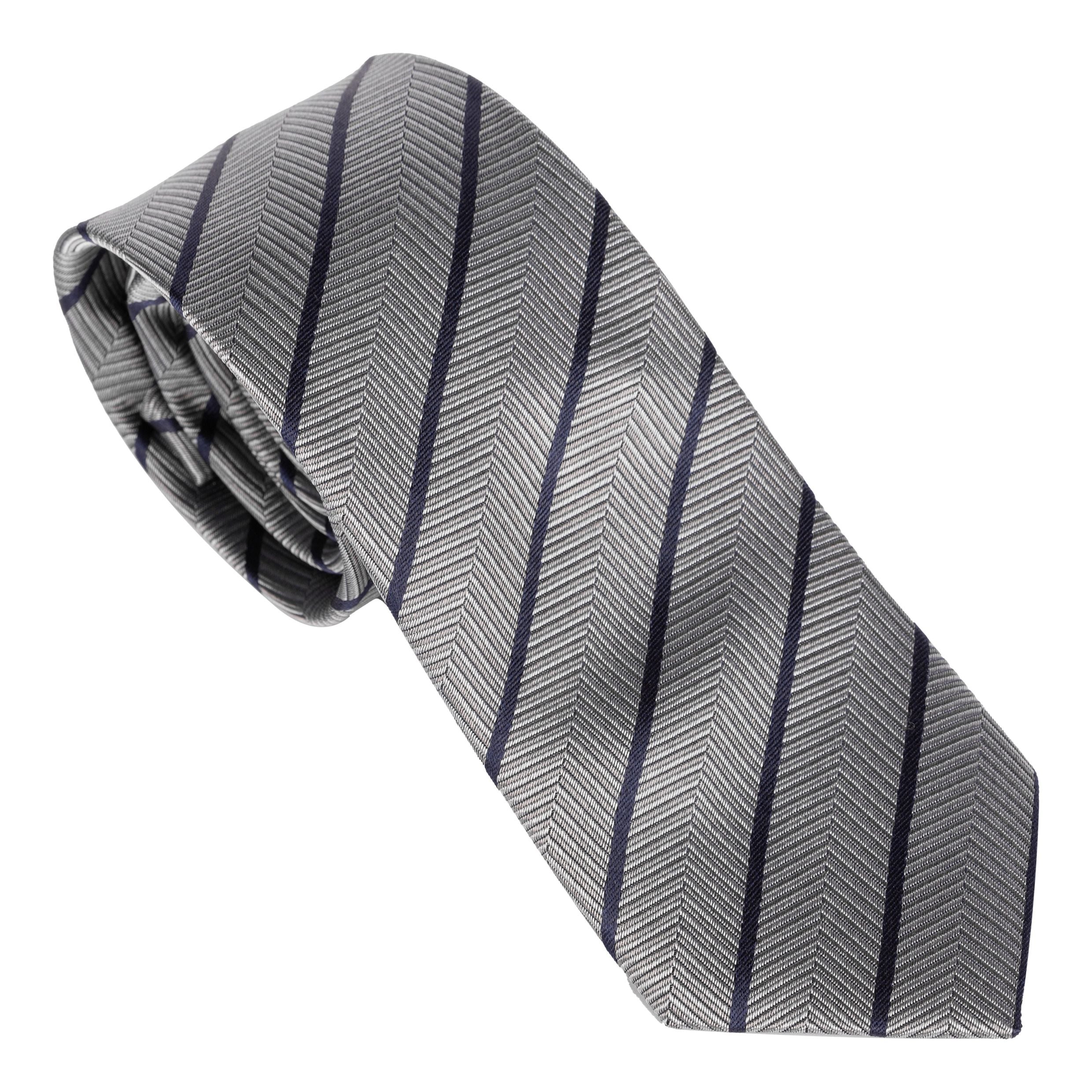 Silk Tie Lorem Grey