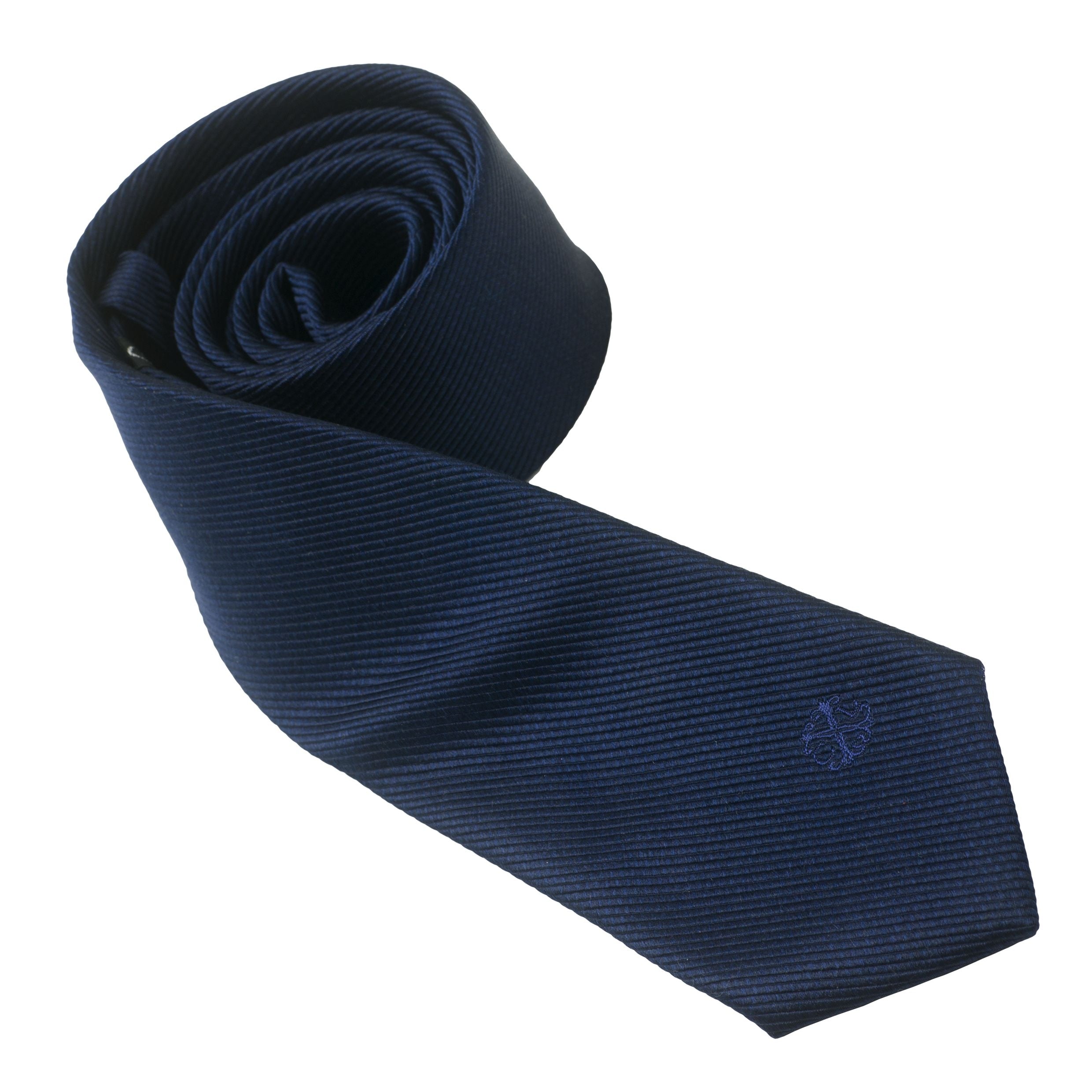 Silk Tie Element Navy