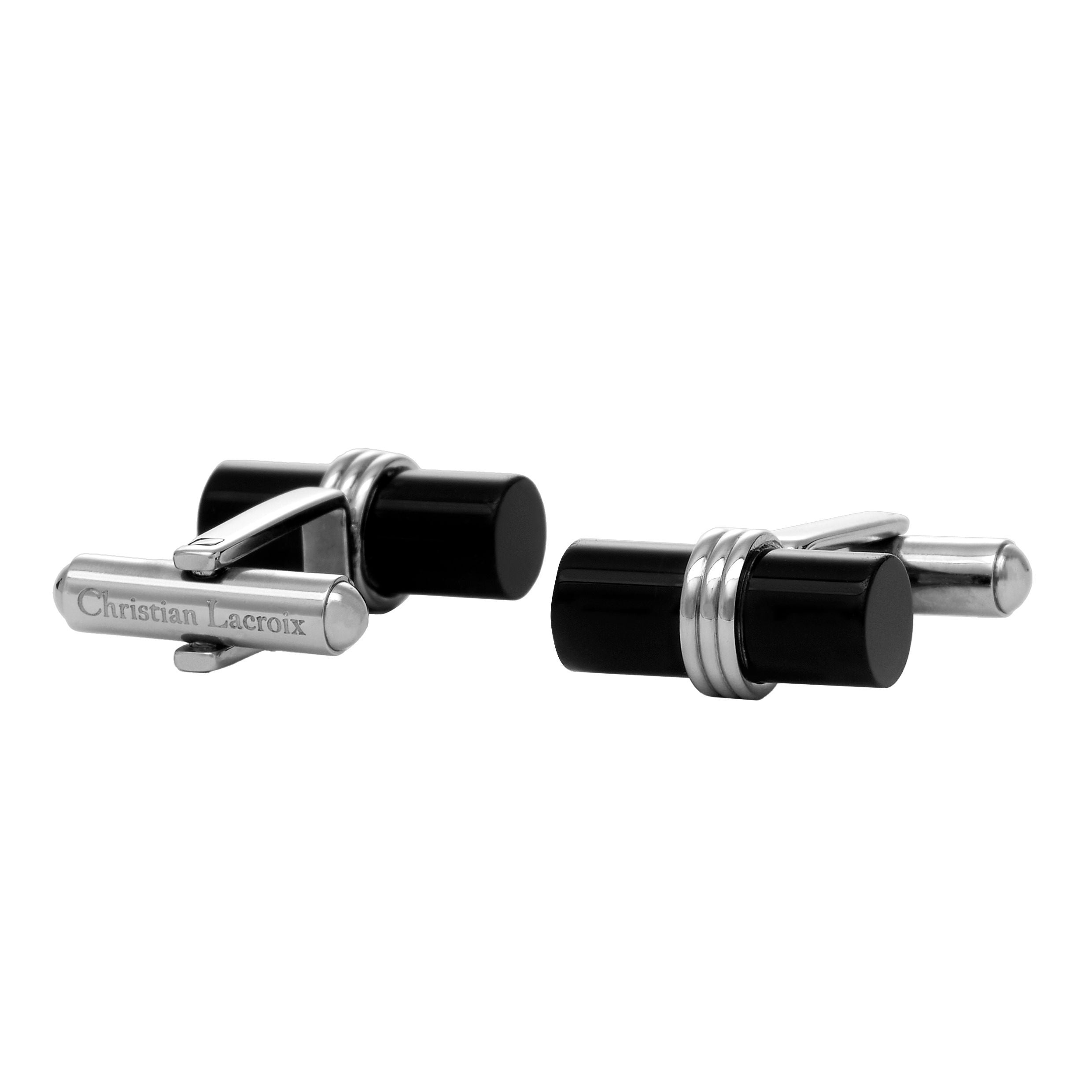 Cufflinks Whiteline Black