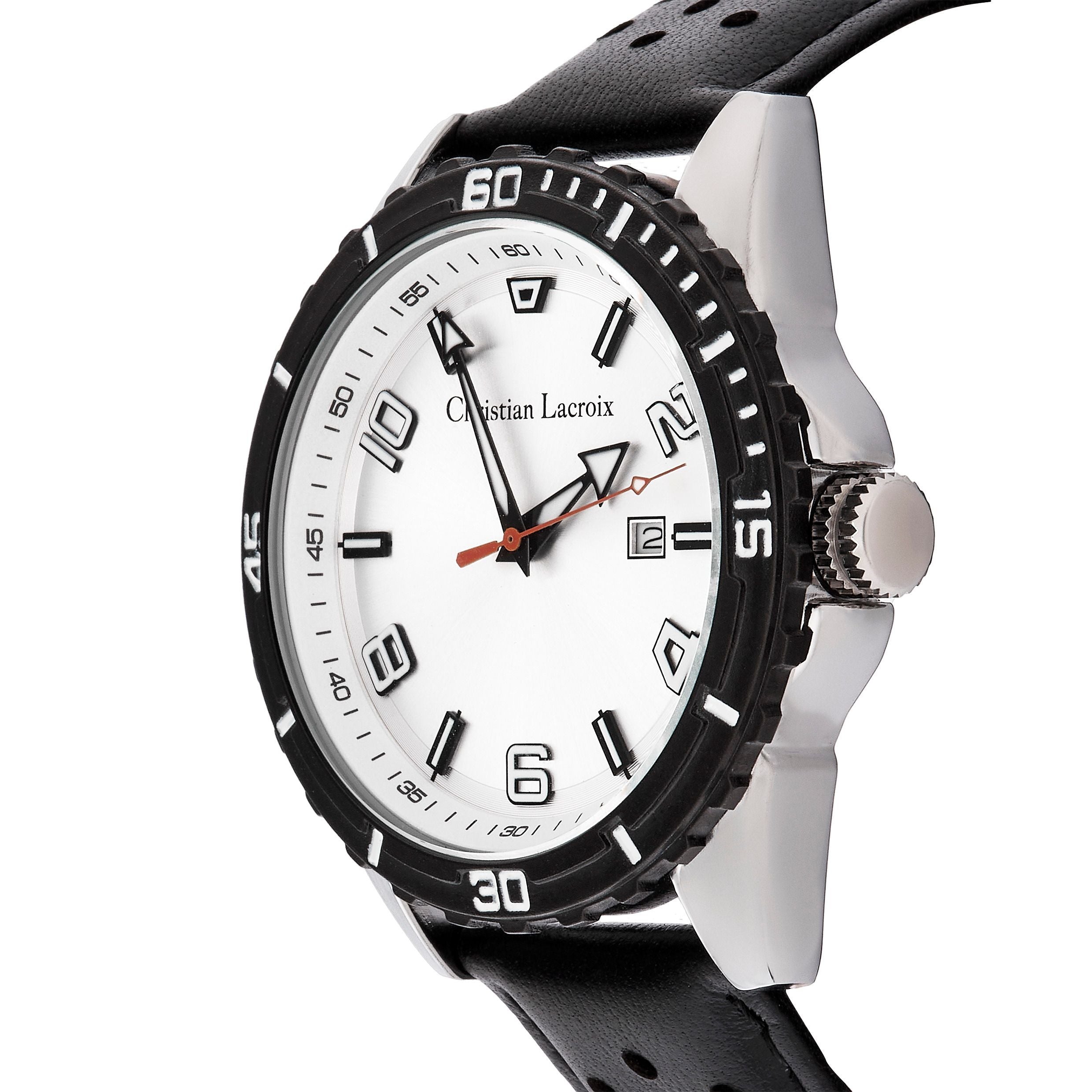 Date Watch Sol Black & Chrome