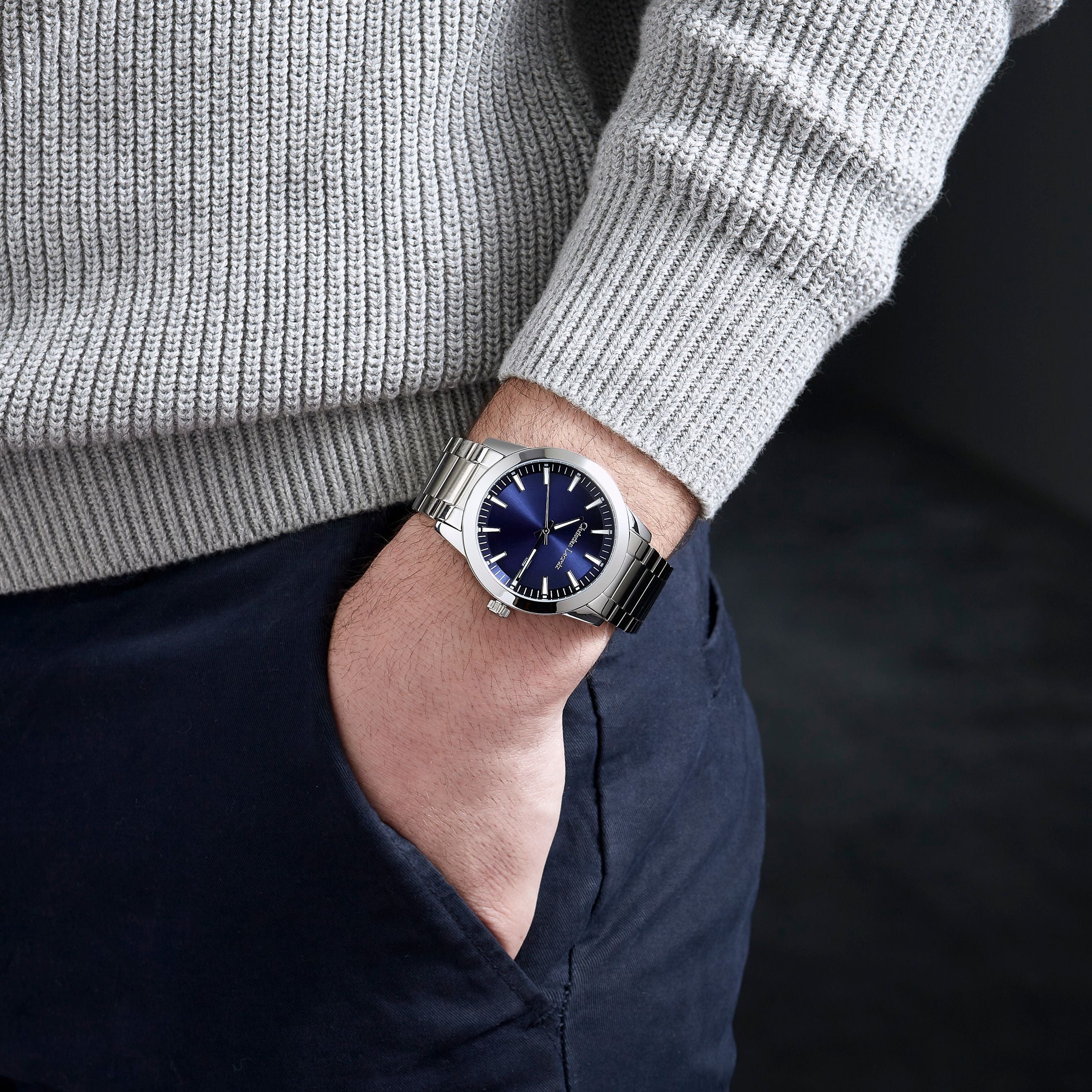 Date Watch Astrum Chrome / Navy