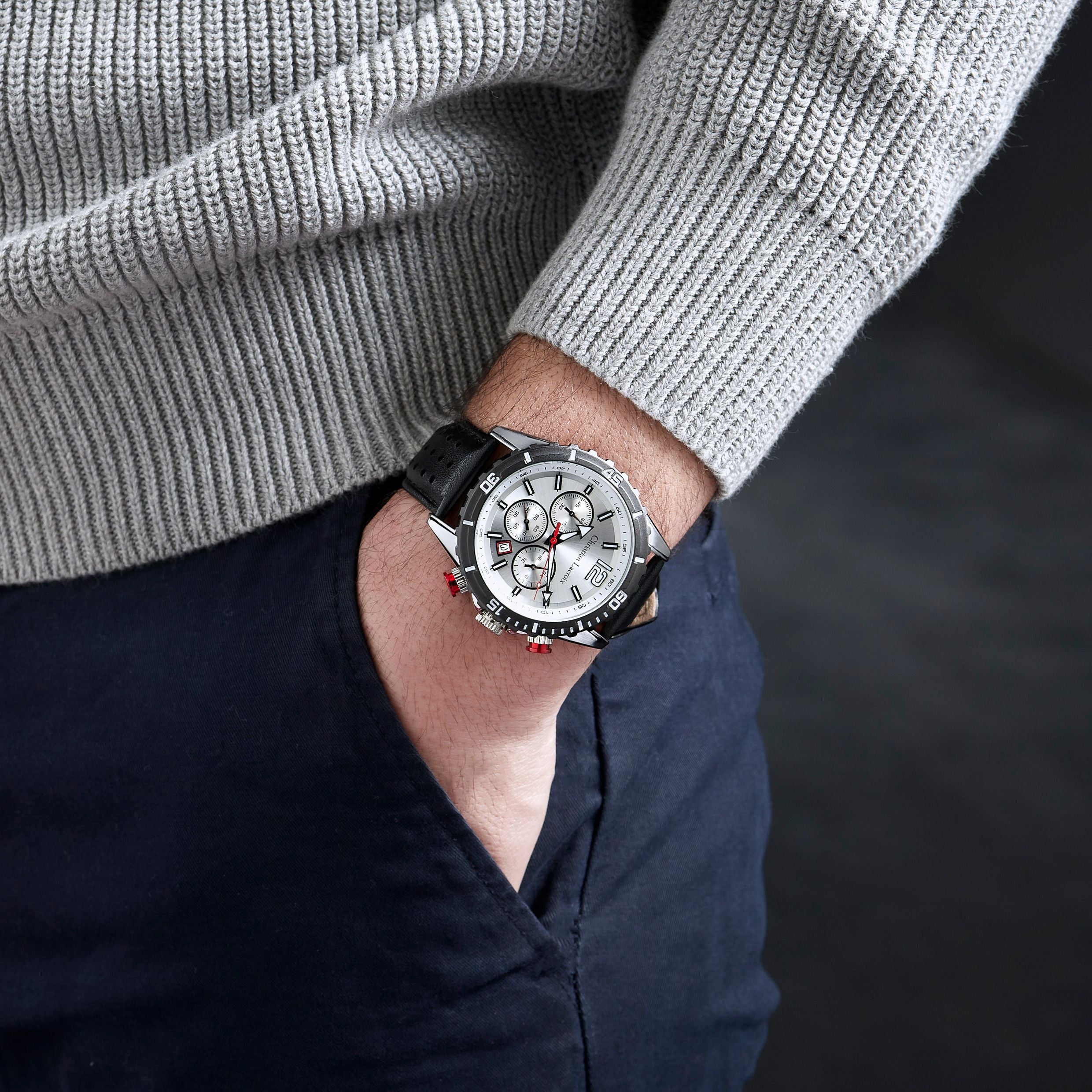 Chronograph Sol Black & Chrome
