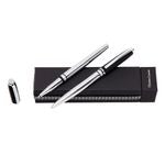 Set Caprio Soft Black (Ballpoint Pen & Rollerball Pen)