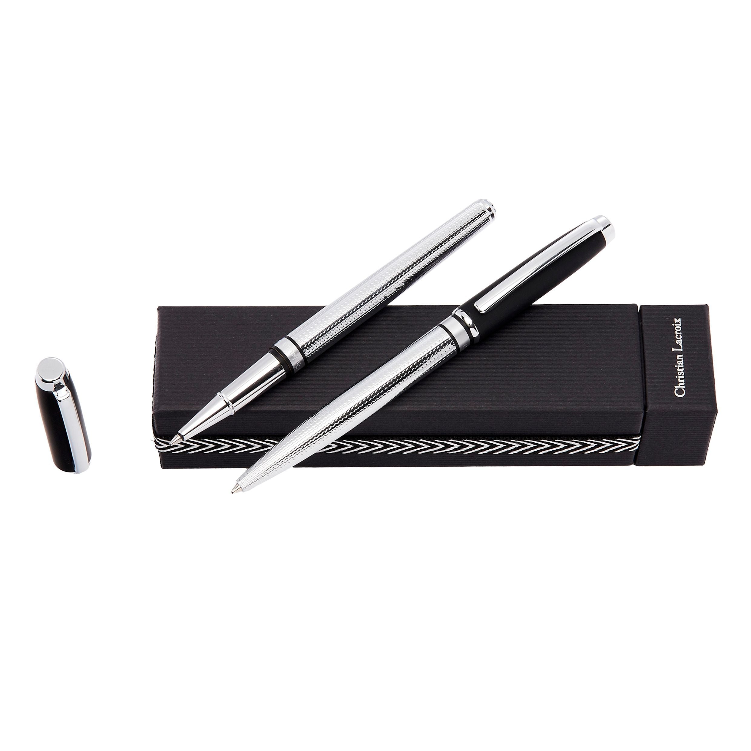 Set Caprio Soft Black (Ballpoint Pen & Rollerball Pen)