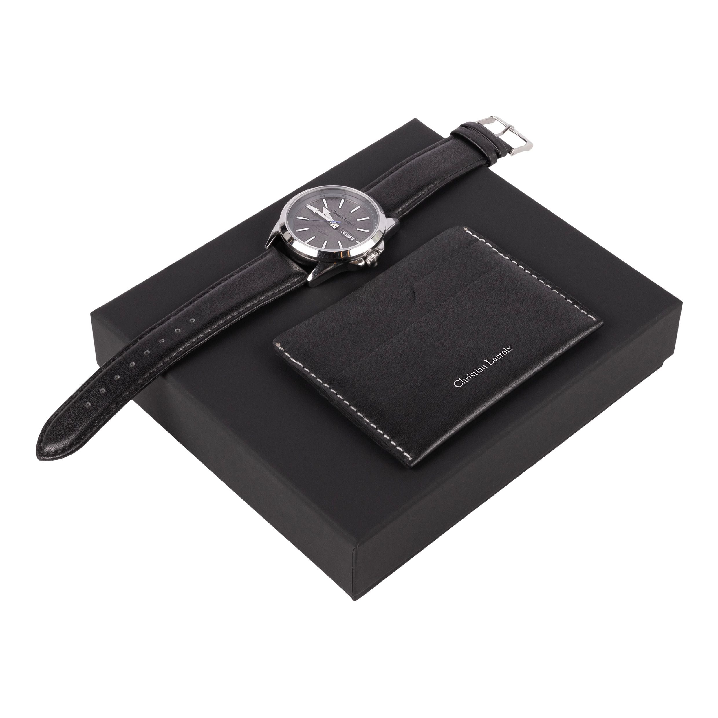 Set Alter Black (Card Holder & Watch)