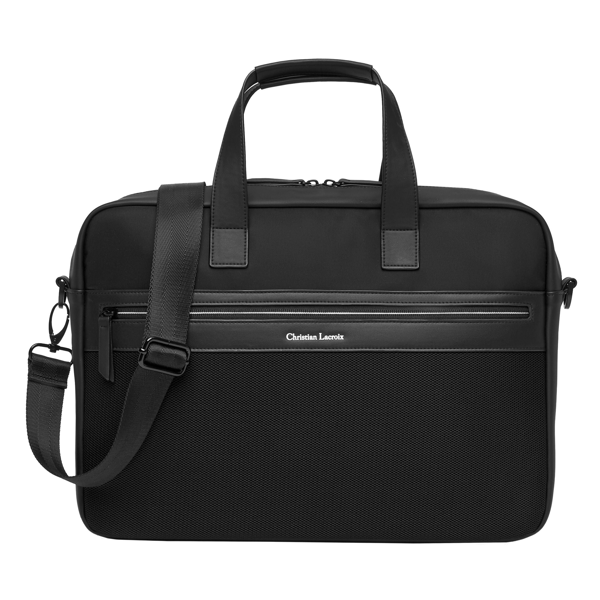 Document Bag Whiteline Black