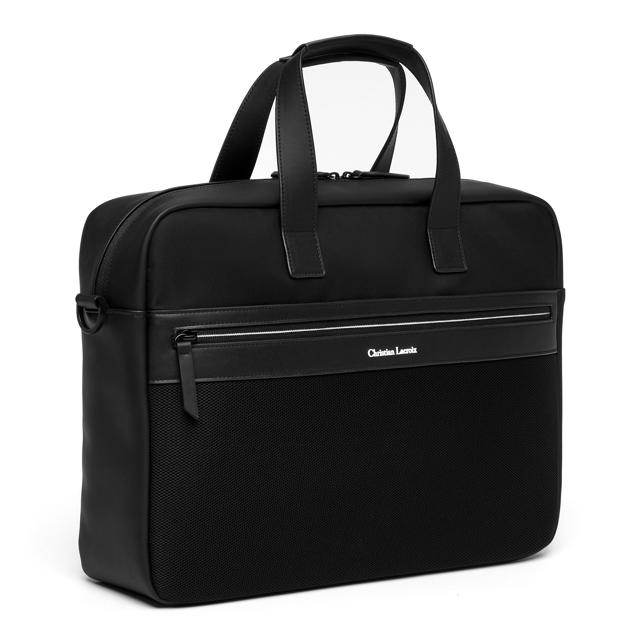 Document Bag Whiteline Black